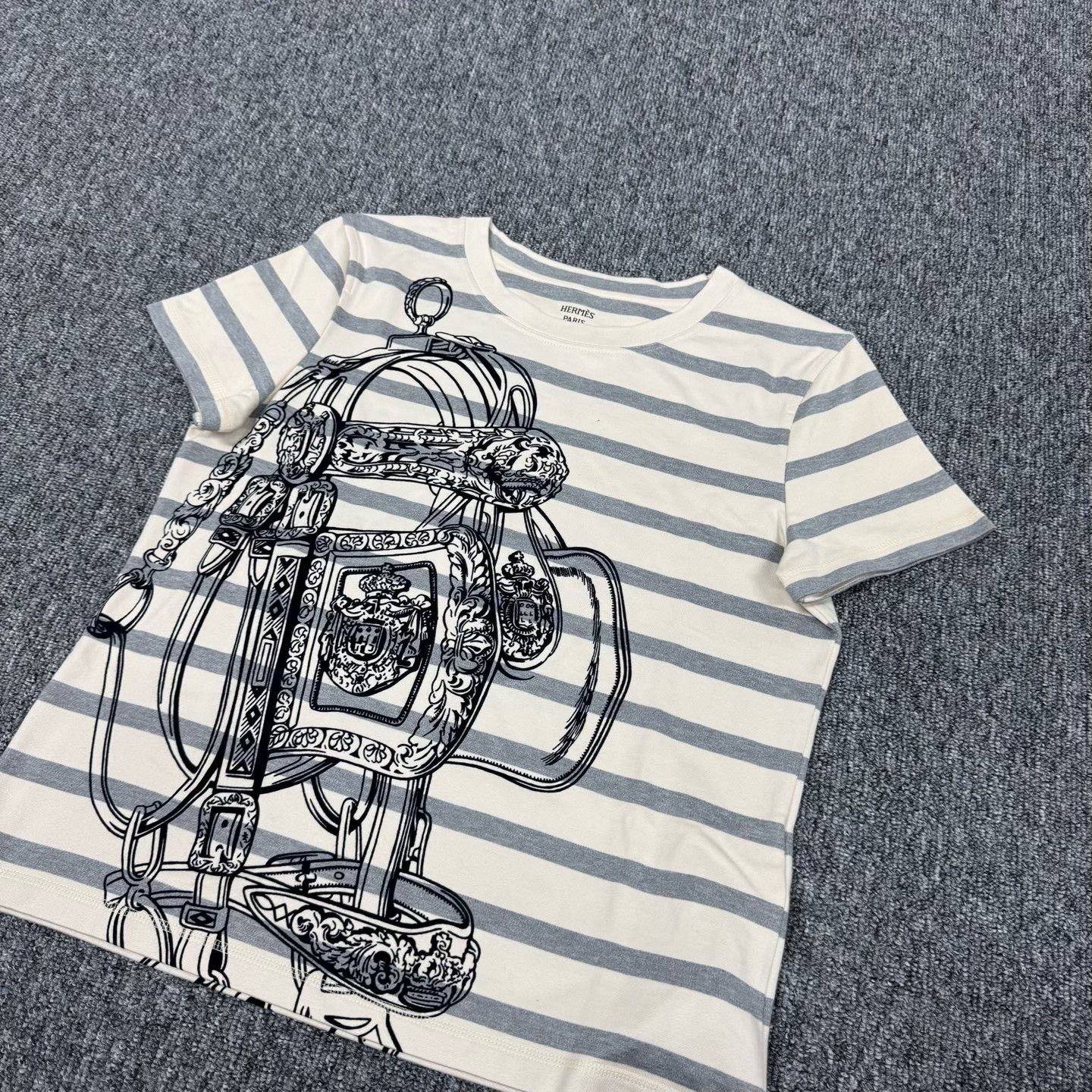 Hermes Hermes Striped Harness Print T-Shirt FR 38 Size S / US 4 / IT 40 - 4 Thumbnail