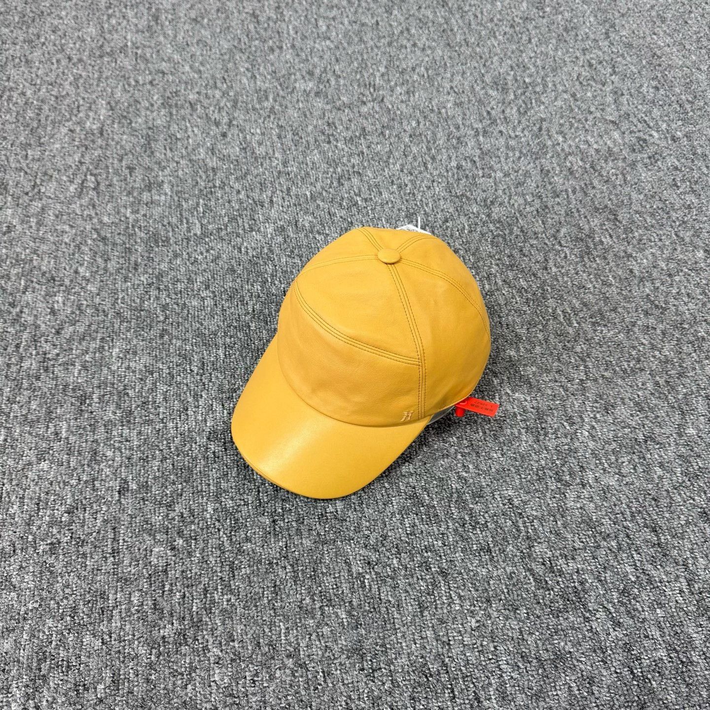 Hermes Hermes Lambskin Leather Baseball Cap 58 Size ONE SIZE - 2 Thumbnail