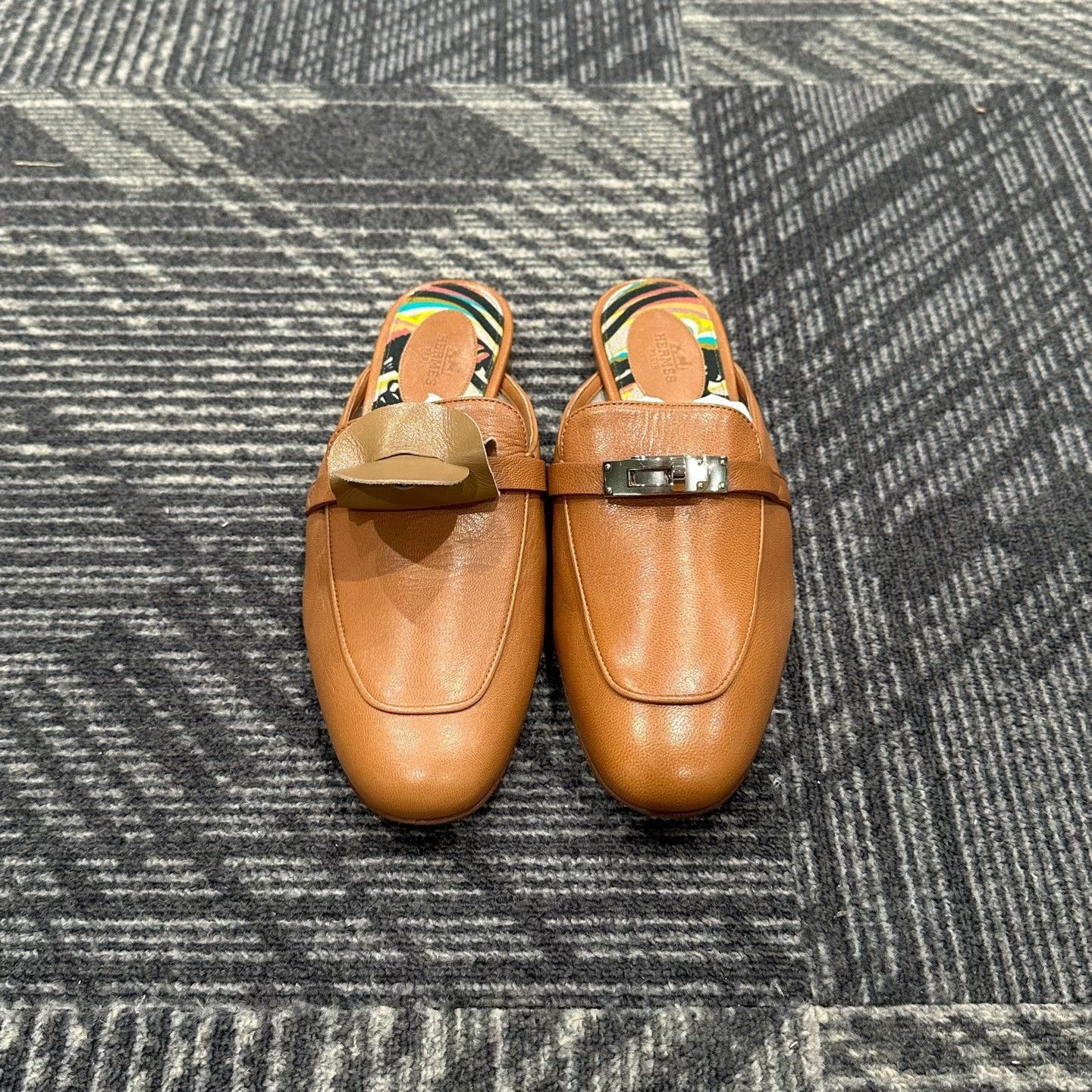 Hermes Hermes Kelly Leather Mules Size 38 Size US 8 / IT 38 - 3 Thumbnail
