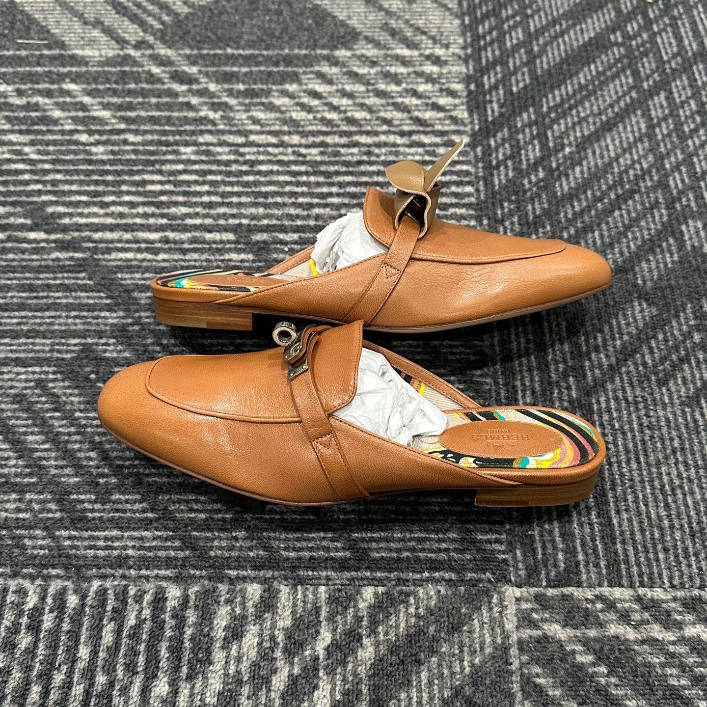 Hermes Hermes Kelly Leather Mules Size 38 Size US 8 / IT 38 - 5 Thumbnail