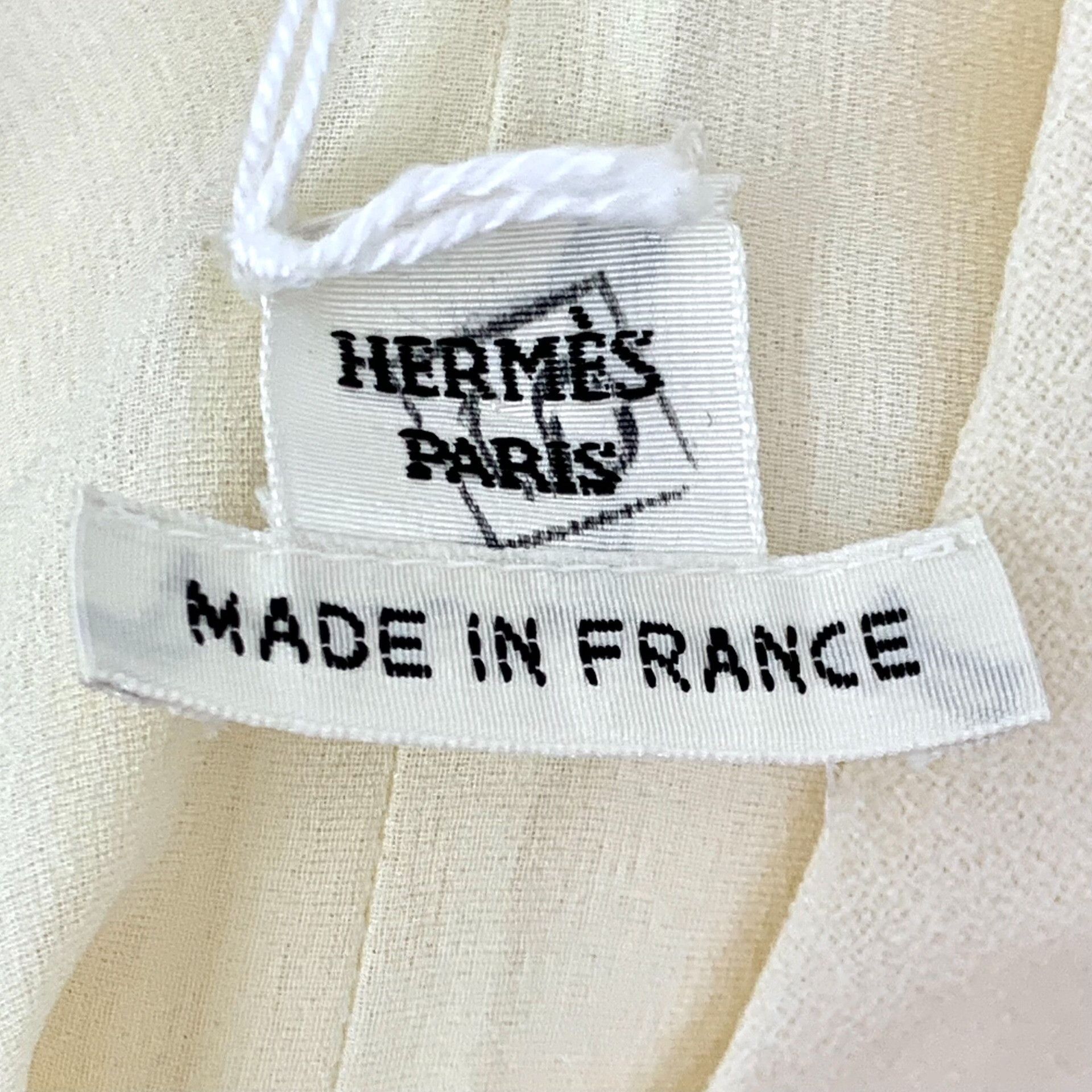 Hermes Hermes Beige Virgin Wool Blouse Size 36 Size XS / US 0-2 / IT 36-38 - 6 Thumbnail