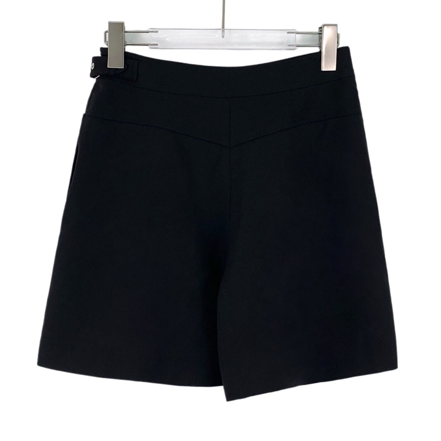 Hermes Hermes Black Buckle Detail Wrap Shorts FR 36 Size 26" / US 2 / IT 38 - 3 Thumbnail