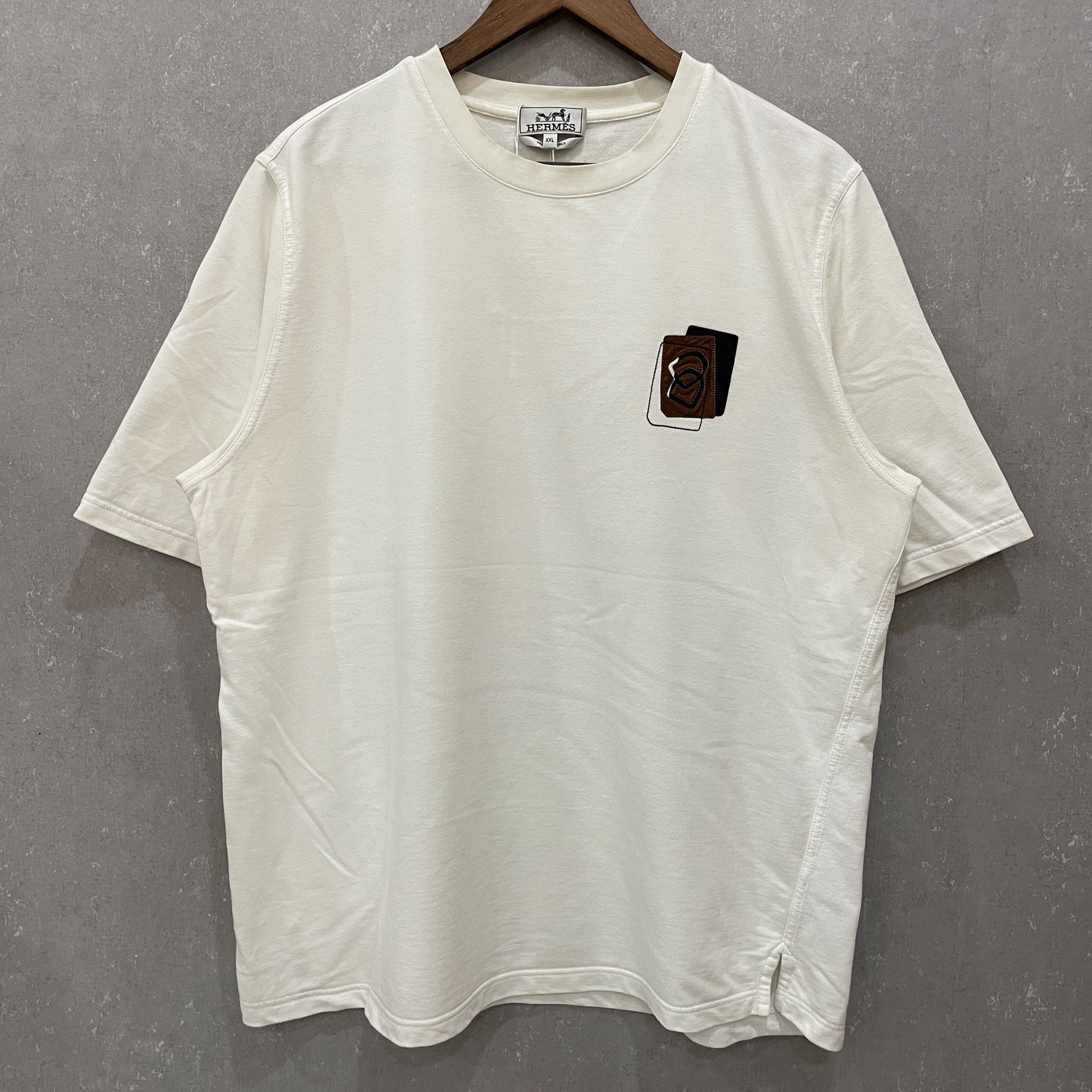 Hermes Hermes Leather Patch Horseshoe T-Shirt XXL Size US XXL / EU 58 / 5 - 3 Thumbnail