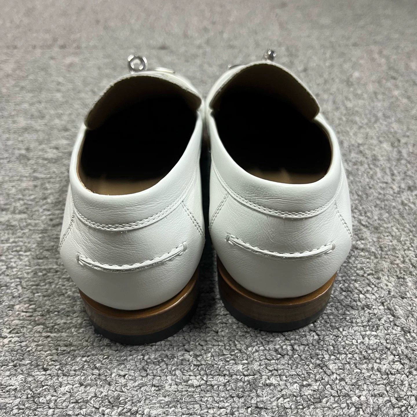 Hermes Hermes White Leather Kelly Loafers 37 Size US 7 / IT 37 - 4 Thumbnail