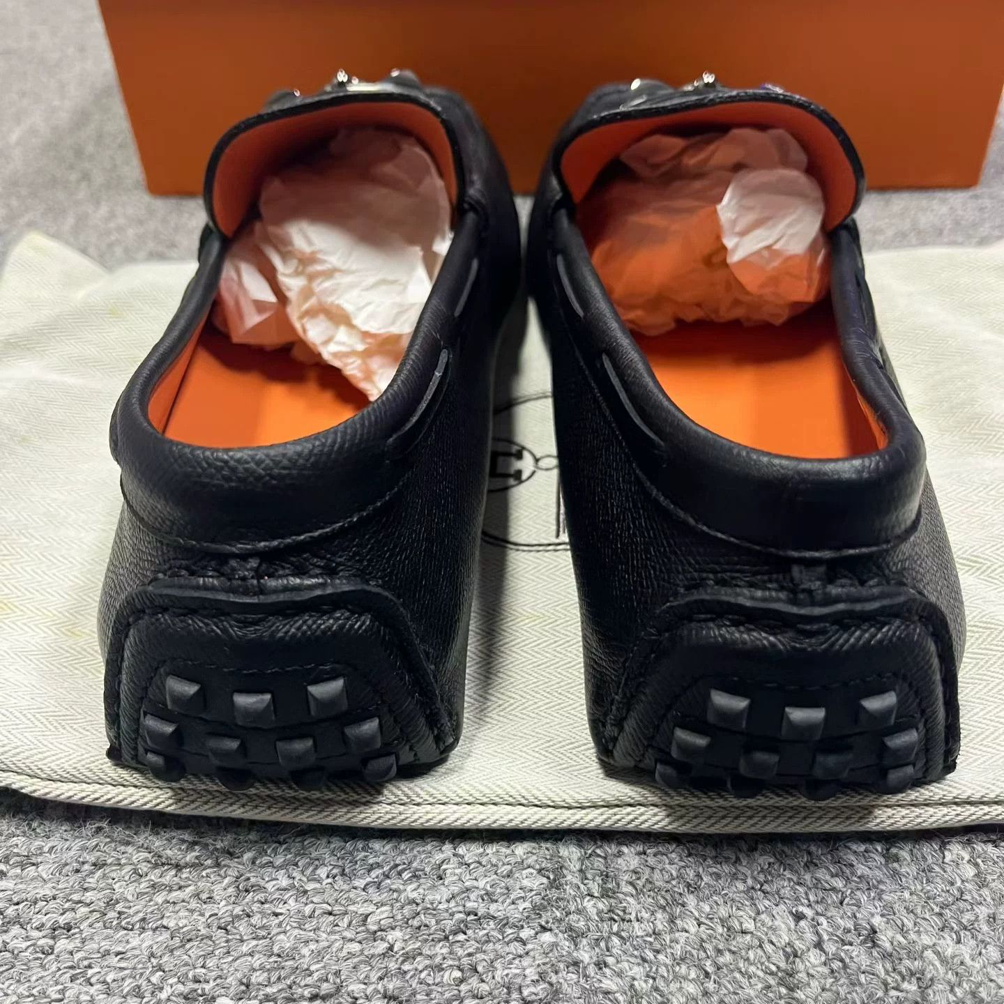 Hermes Hermes Black Leather Kelly Buckle Loafers Size 41 Size US 8 / EU 41 - 6 Thumbnail