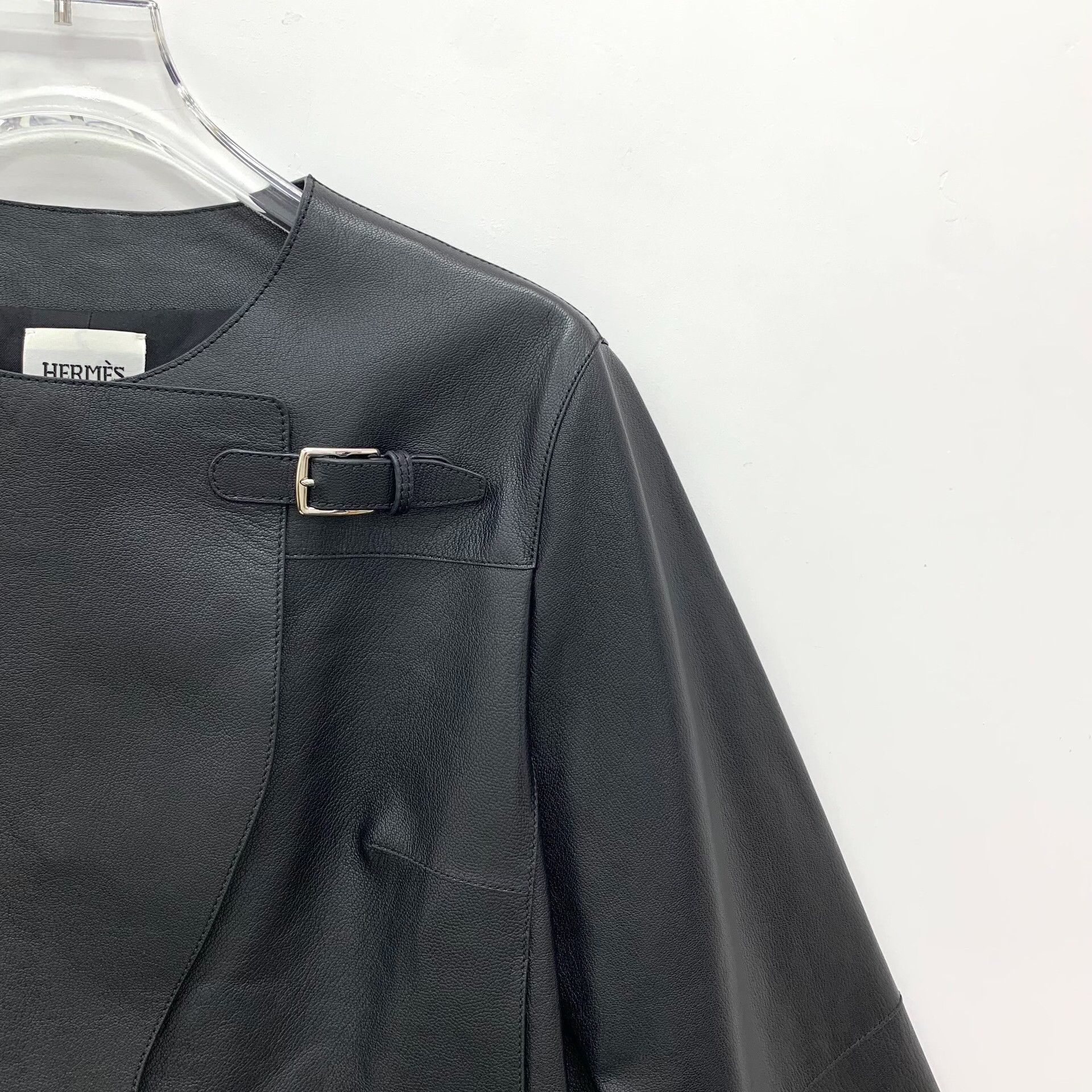 Hermes Hermes Goatskin Buckle Leather Jacket 36 Size XS / US 0-2 / IT 36-38 - 4 Thumbnail