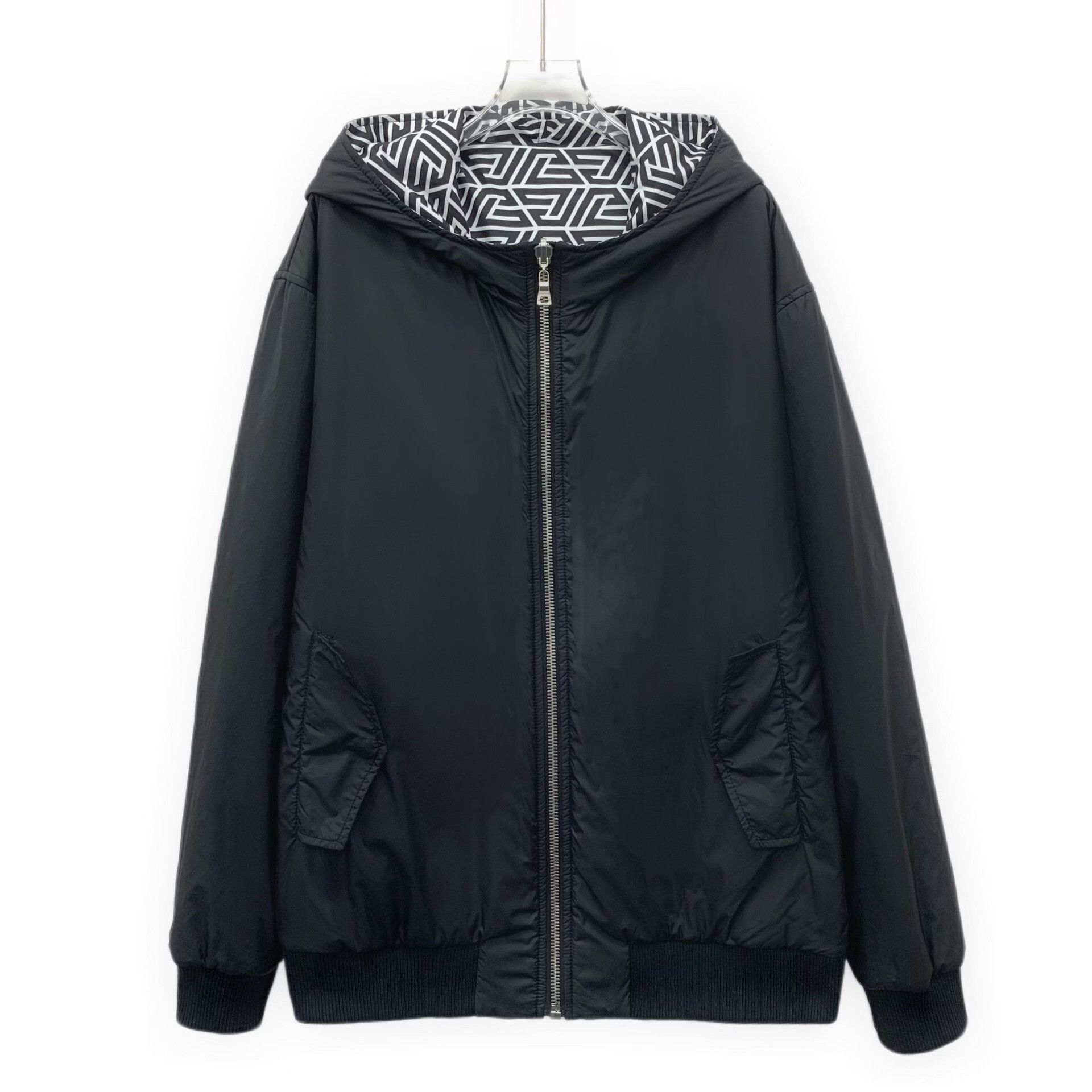 Balmain Balmain Logo Print Reversible Hooded Jacket 52 Size US L / EU 52-54 / 3 - 4 Thumbnail