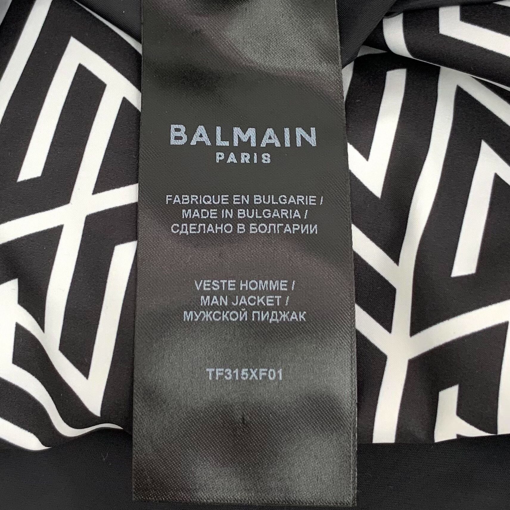 Balmain Balmain Logo Print Reversible Hooded Jacket 52 Size US L / EU 52-54 / 3 - 7 Thumbnail