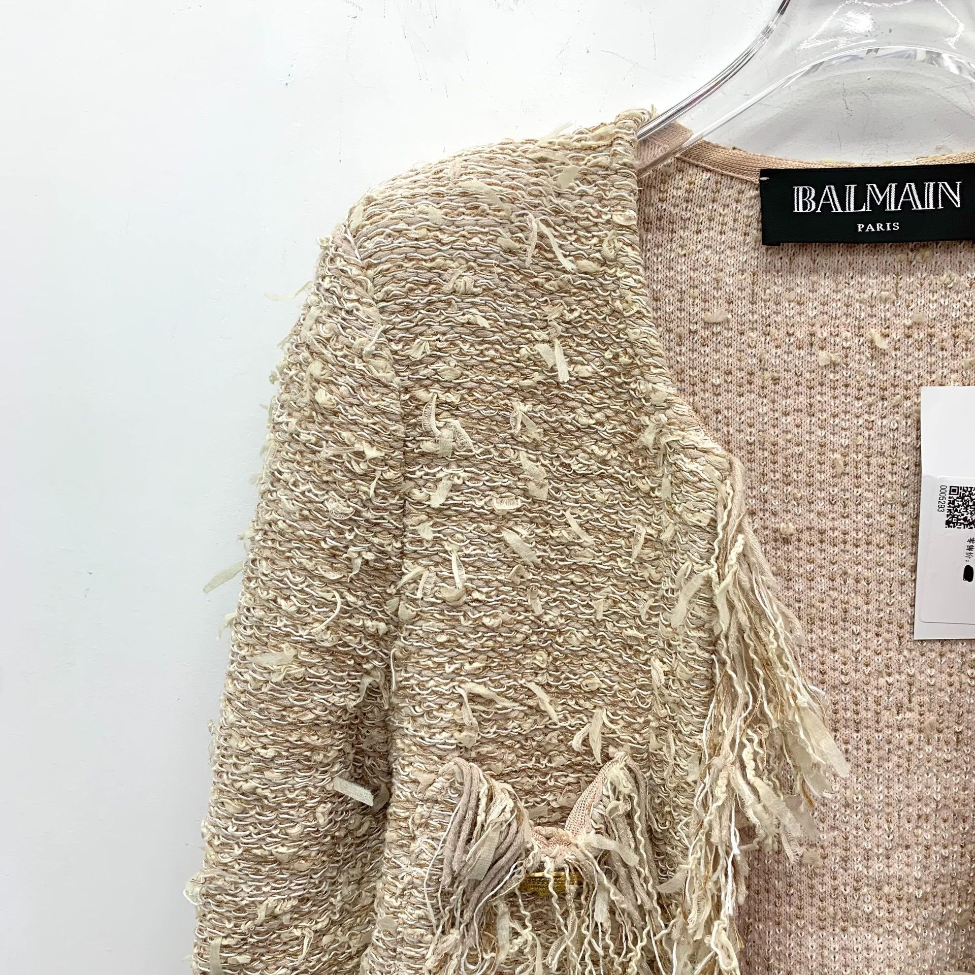 Balmain Balmain Fringe Tweed Knit Jacket 38 Size S / US 4 / IT 40 - 4 Thumbnail