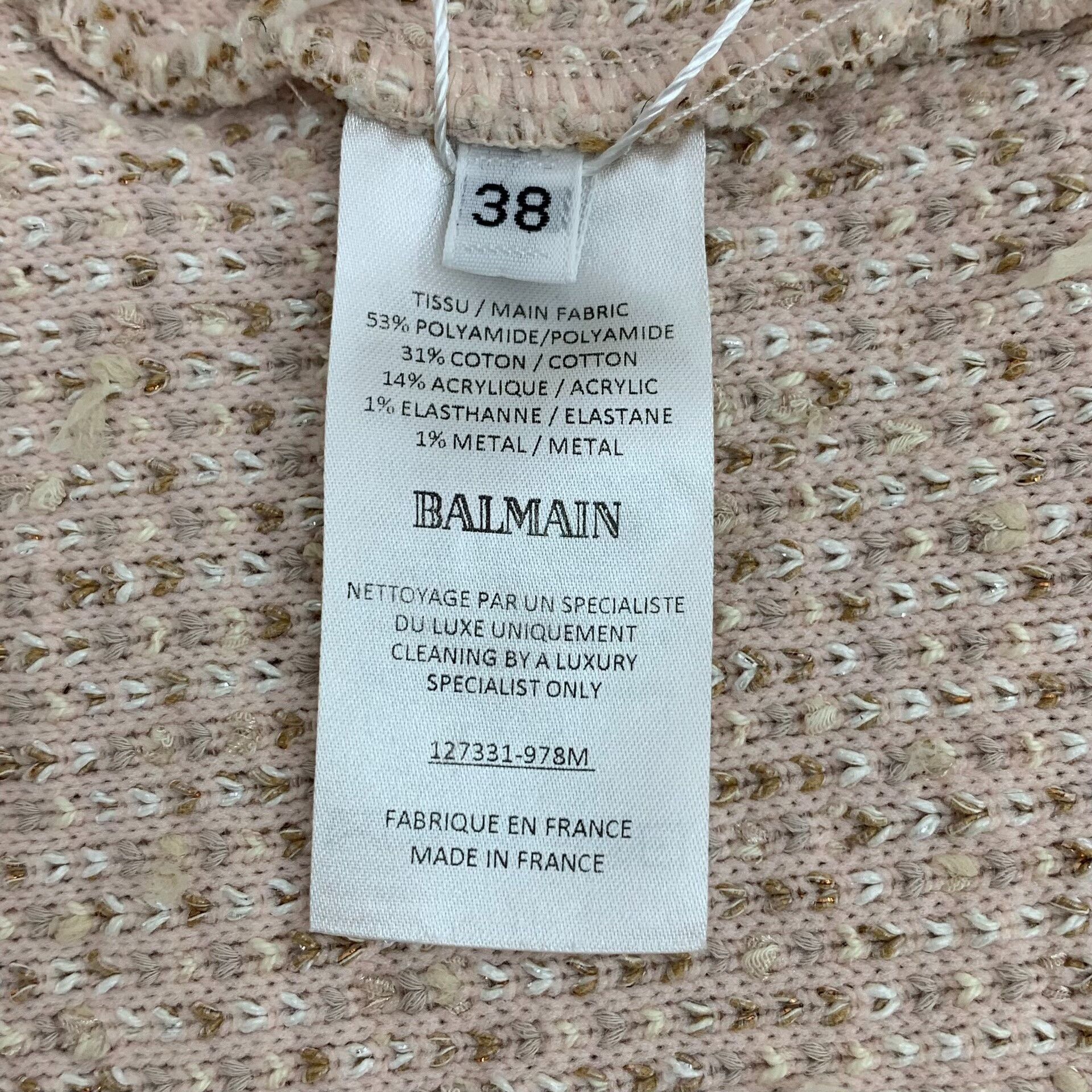 Balmain Balmain Fringe Tweed Knit Jacket 38 Size S / US 4 / IT 40 - 7 Thumbnail