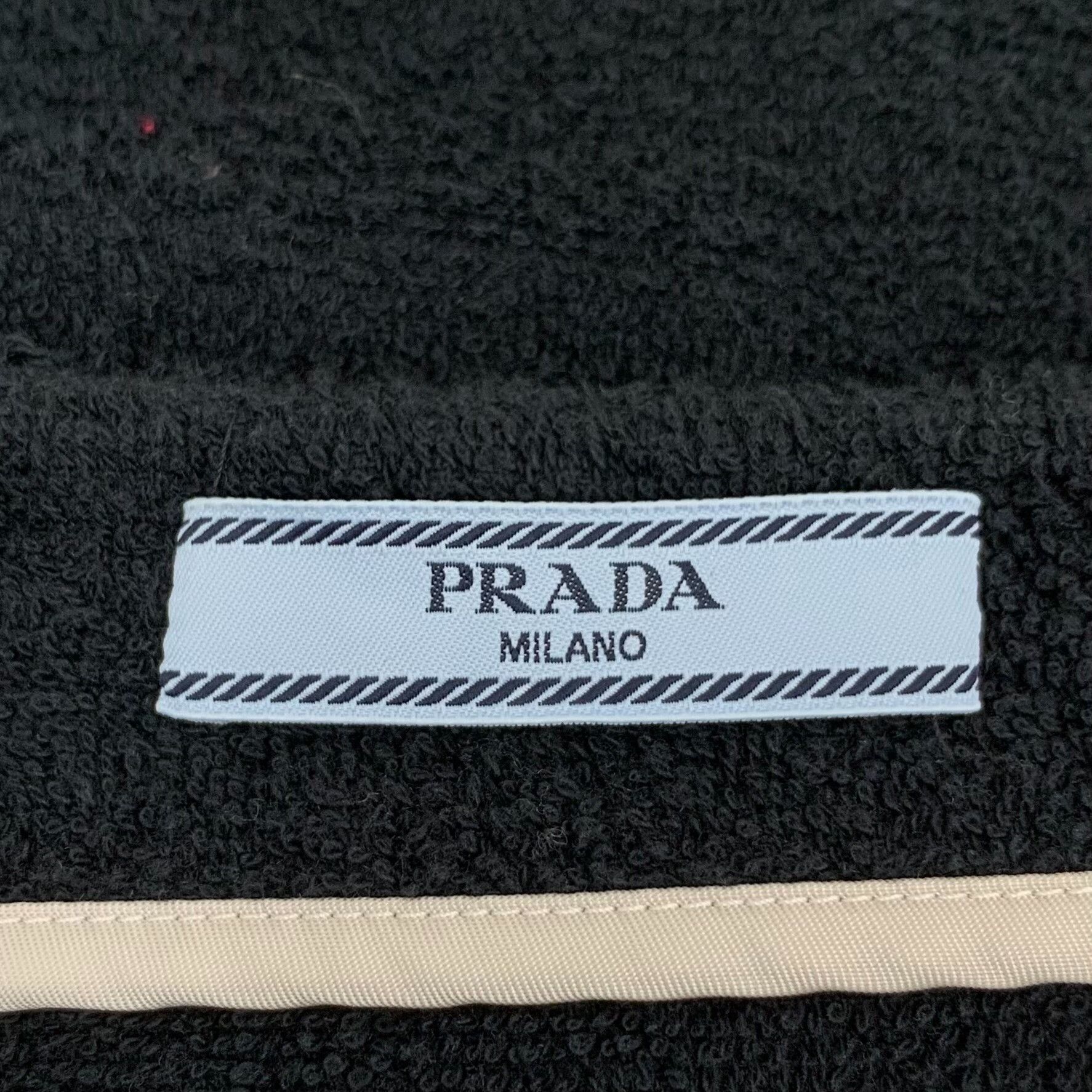 Prada Prada Terry Cloth Triangle Logo Mini Skirt IT 42 Size 28" / US 6 / IT 42 - 7 Thumbnail
