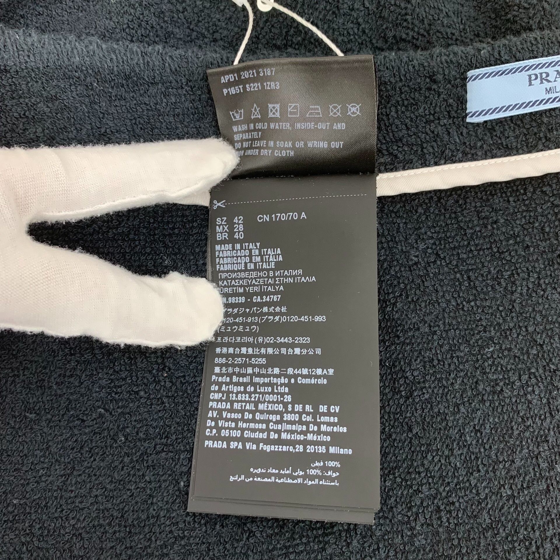 Prada Prada Terry Cloth Triangle Logo Mini Skirt IT 42 Size 28" / US 6 / IT 42 - 9 Thumbnail