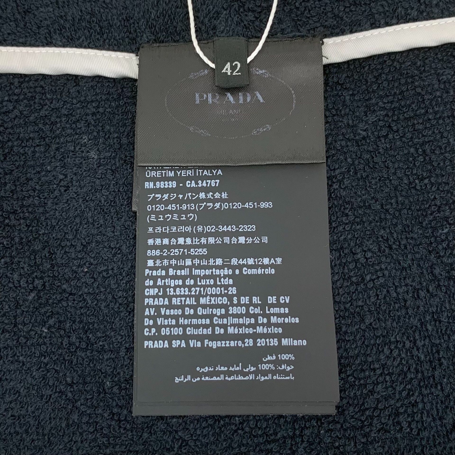 Prada Prada Terry Cloth Triangle Logo Mini Skirt IT 42 Size 28" / US 6 / IT 42 - 8 Thumbnail