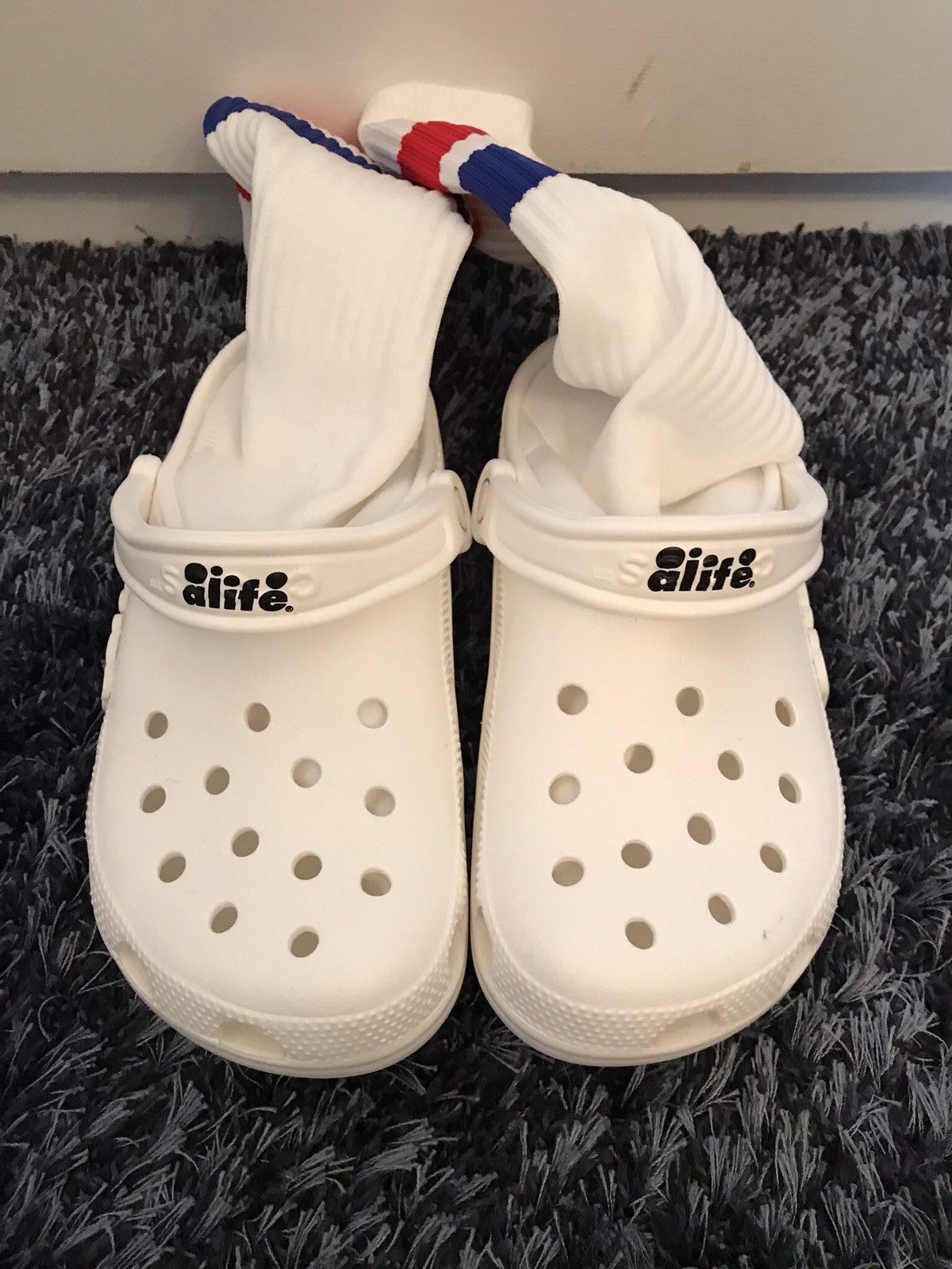 Alife crocs best sale with socks