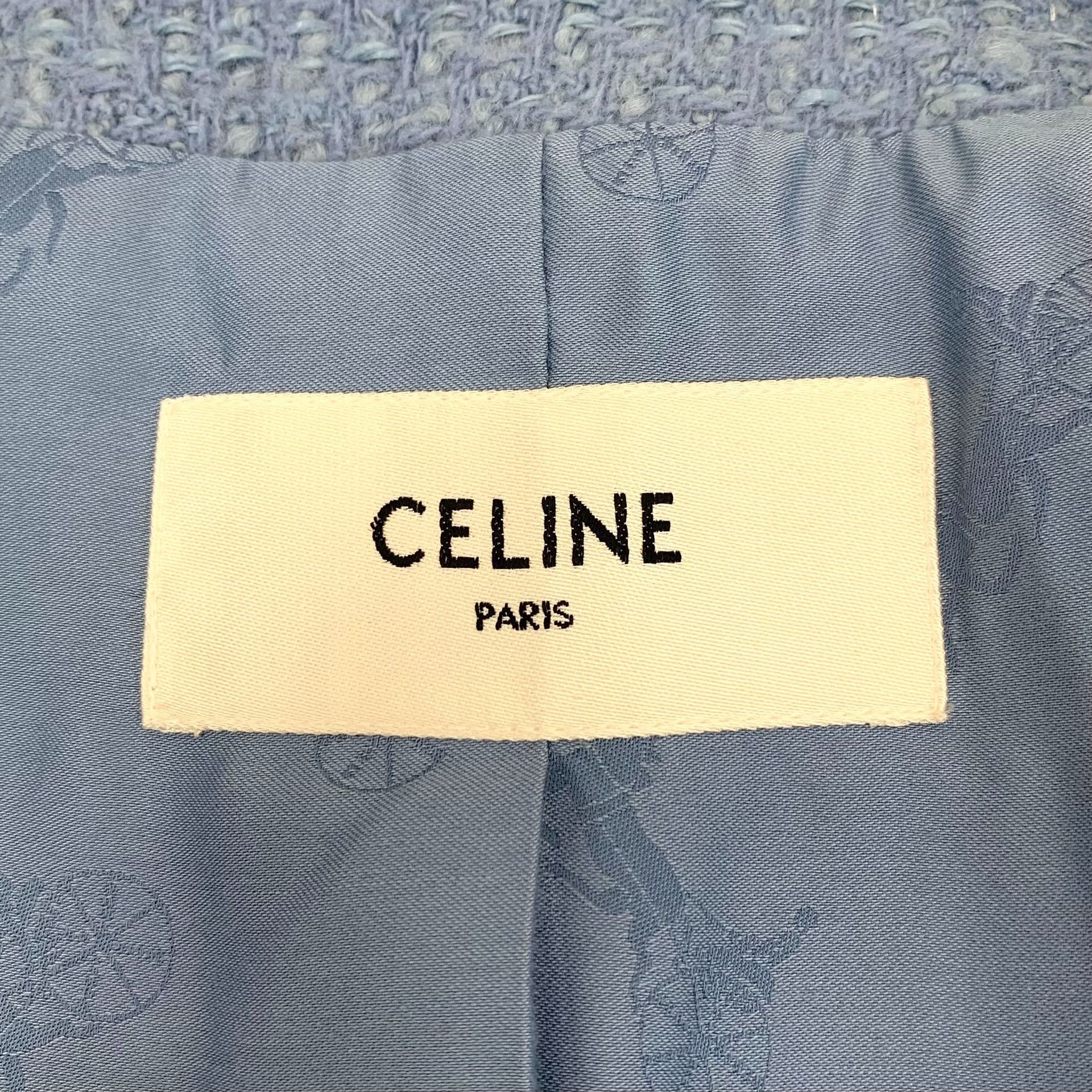 Celine Celine Double Breasted Tweed Jacket Size 36 Size XS / US 0-2 / IT 36-38 - 6 Thumbnail
