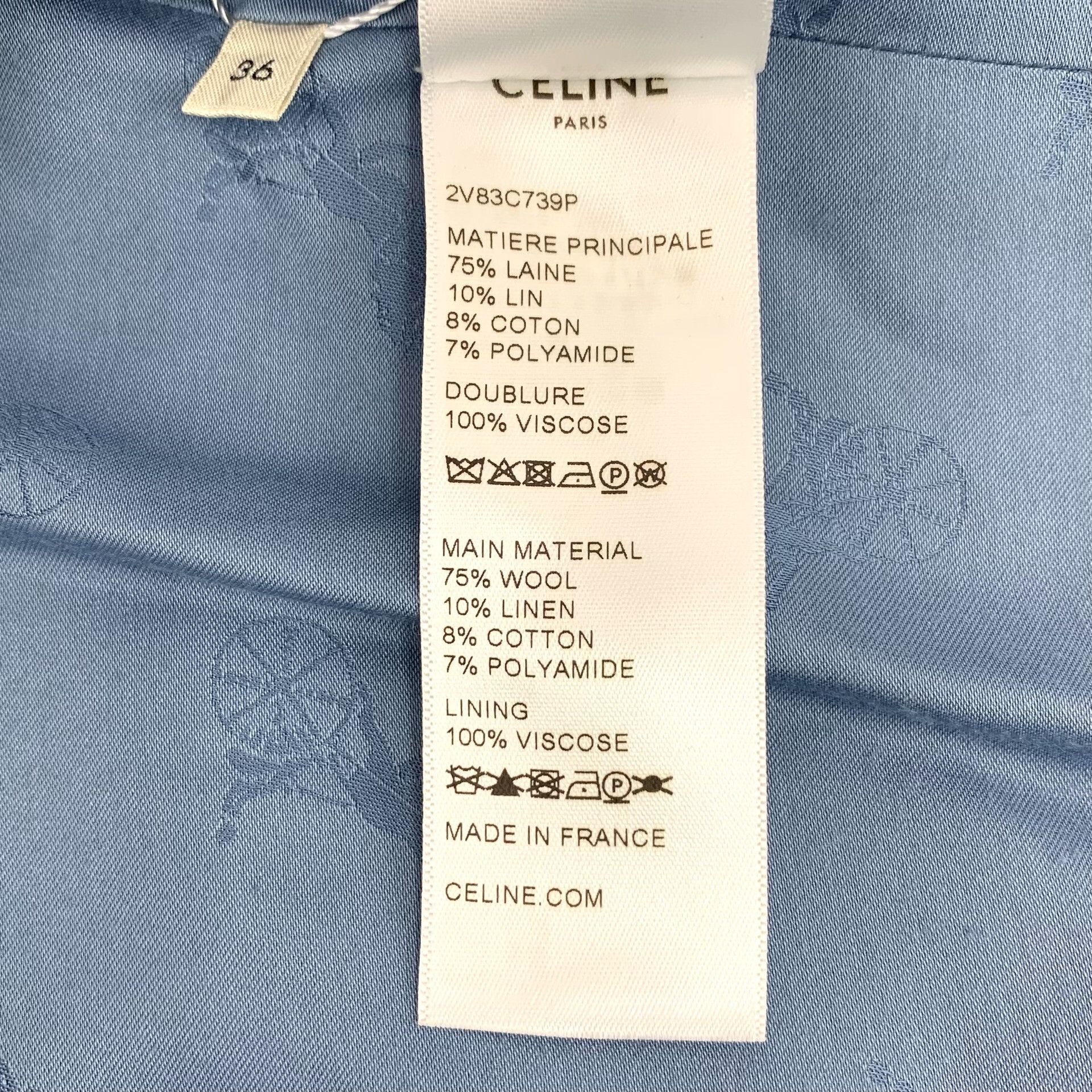 Celine Celine Double Breasted Tweed Jacket Size 36 Size XS / US 0-2 / IT 36-38 - 8 Thumbnail
