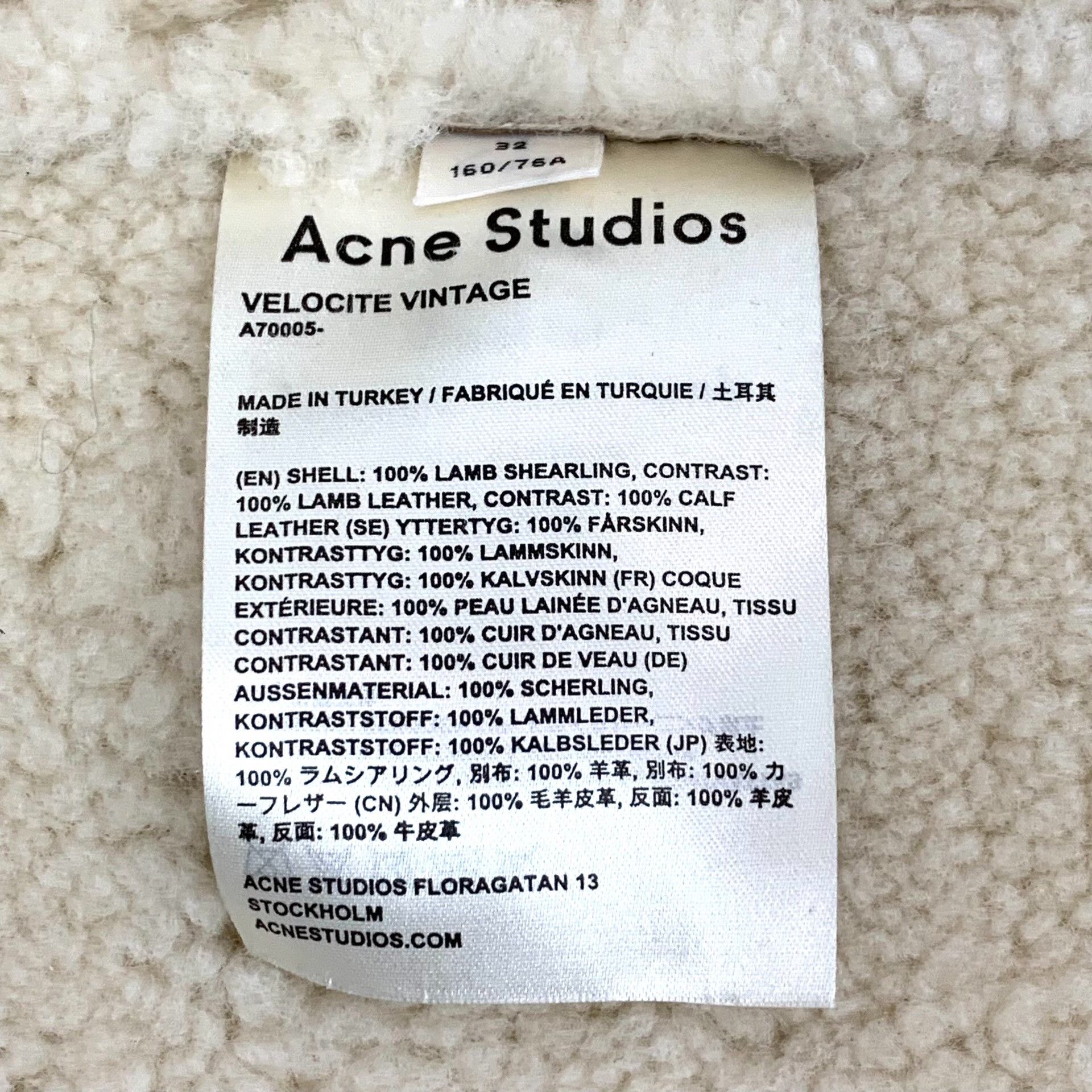 Acne Studios Acne Studios Brown Lamb Shearling Velocite Jacket 32 Size XXS / US 00 / IT 34 - 8 Thumbnail