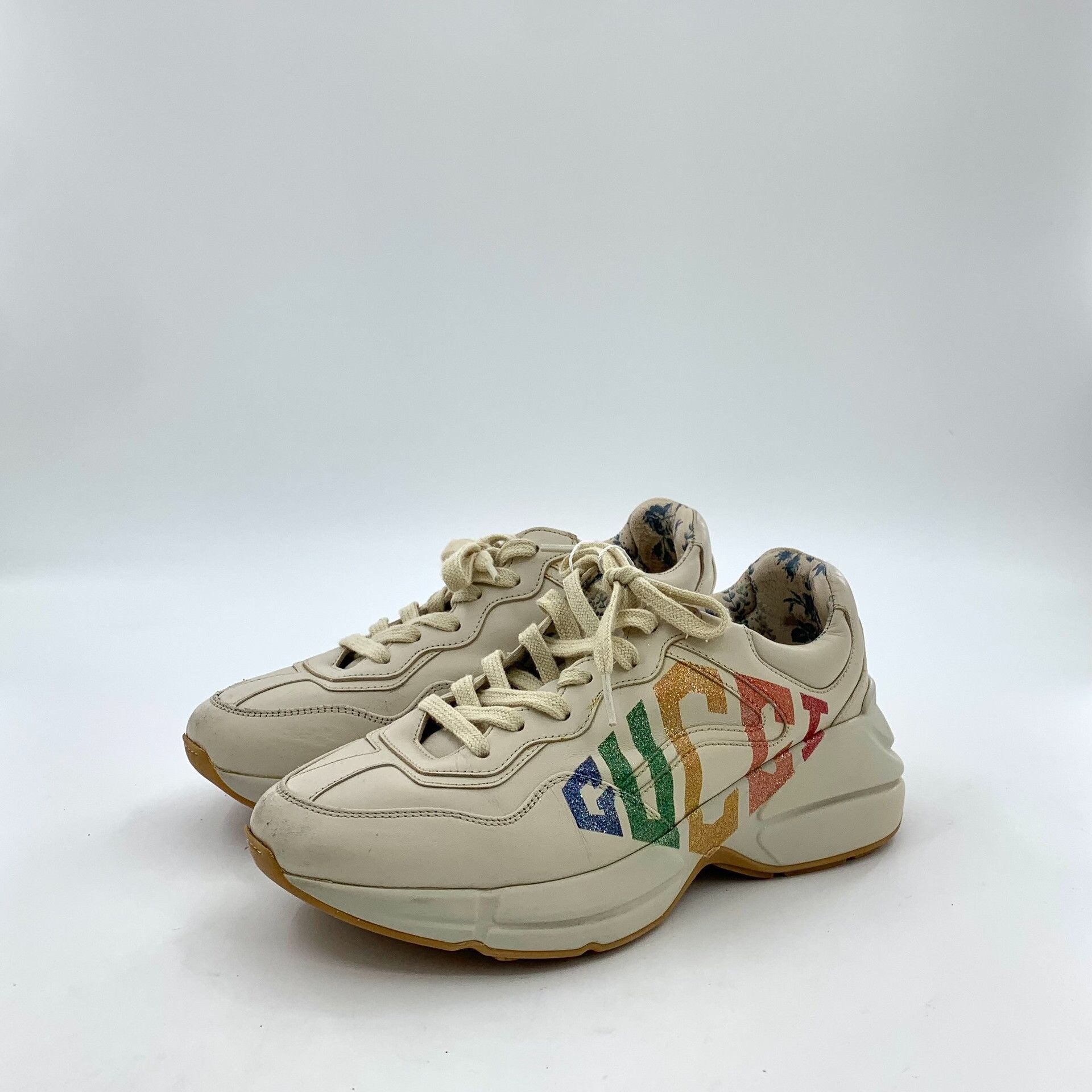 Gucci Gucci Rainbow Logo Rhyton Sneakers 36.5 Size US 6.5 / IT 36.5 - 2 Thumbnail