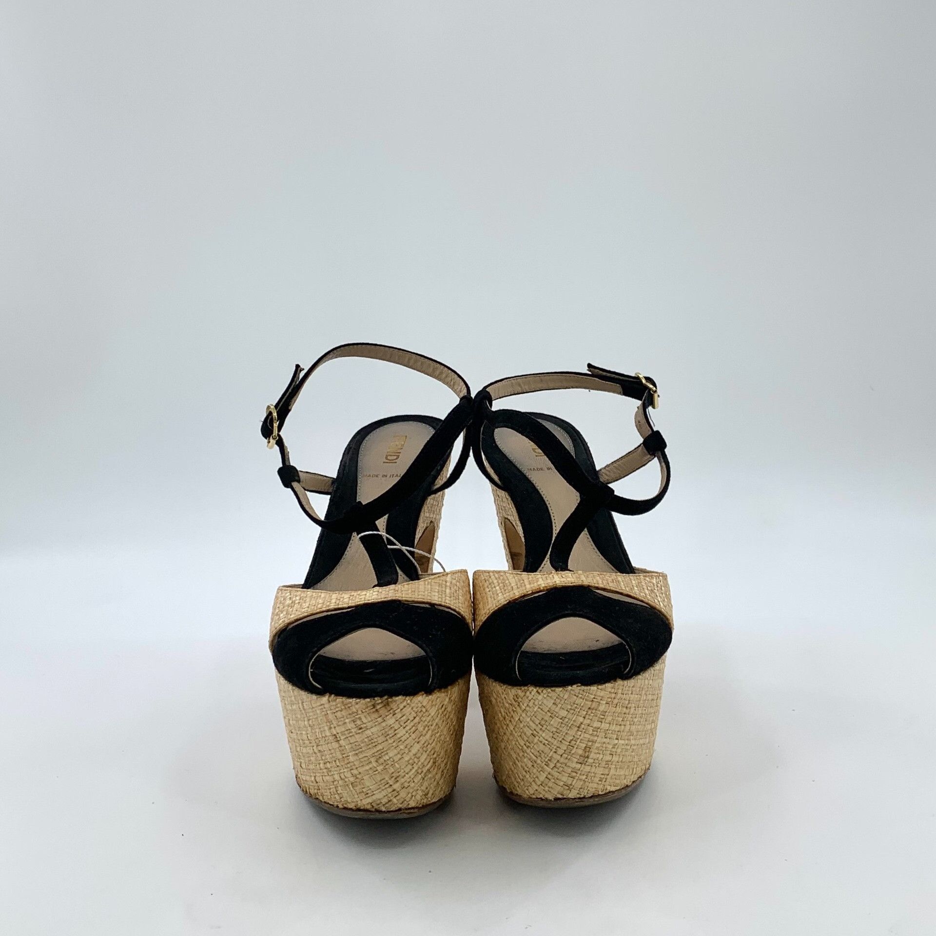 Fendi Fendi Raffia Woven Platform Sandals EU 38 Size US 8 / IT 38 - 4 Thumbnail