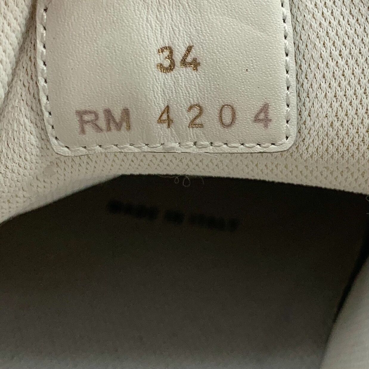 Celine Celine Block White Leather Platform Sneakers 34 Size US 4 / IT 34 - 7 Thumbnail