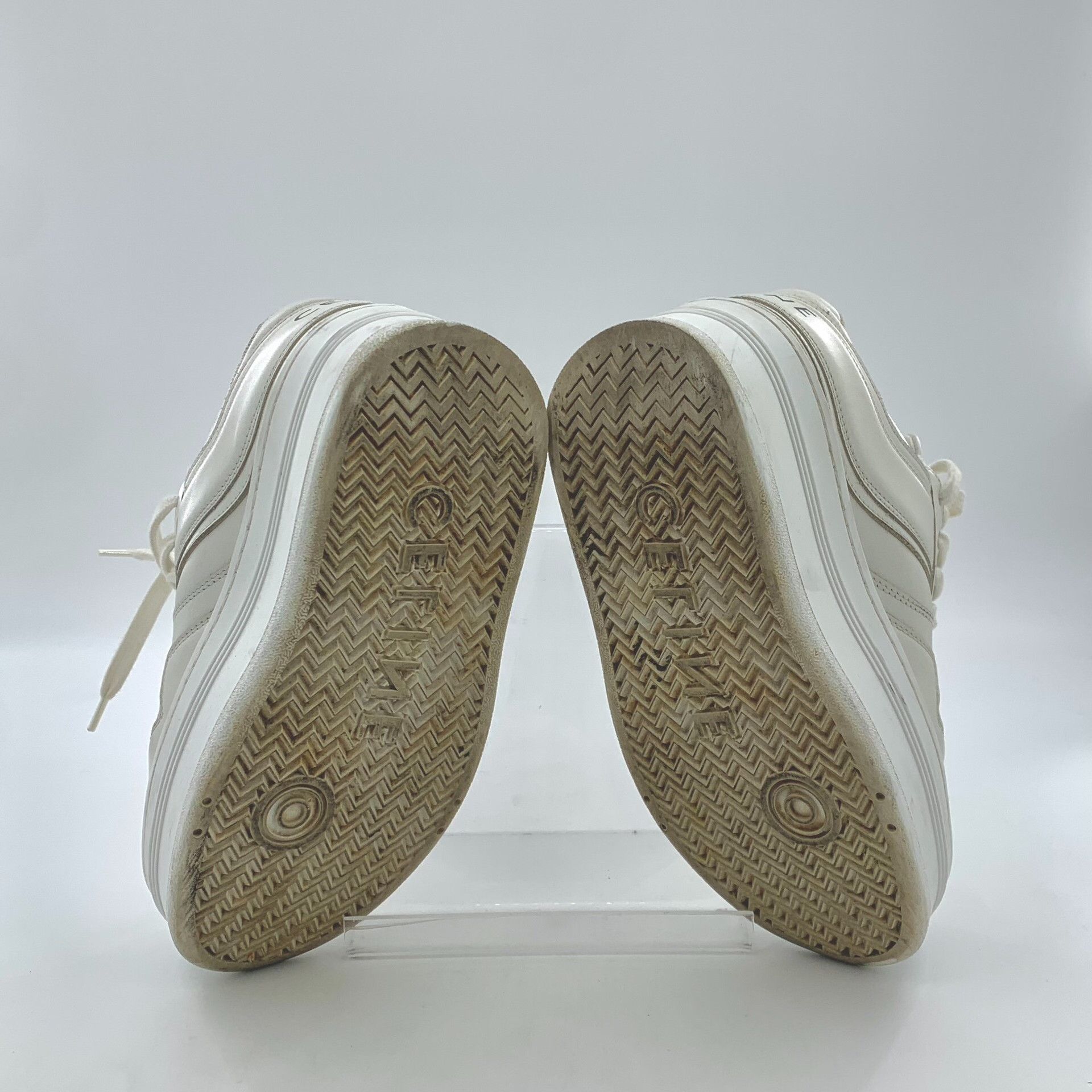 Celine Celine Block White Leather Platform Sneakers 34 Size US 4 / IT 34 - 6 Thumbnail