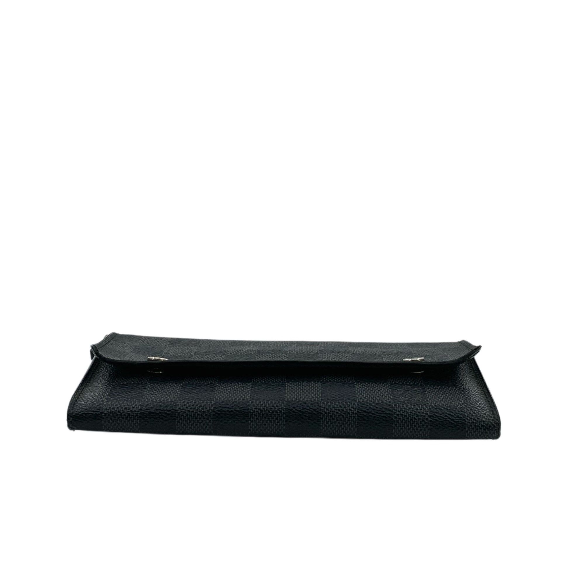 Louis Vuitton Louis Vuitton Damier Graphite Long Wallet ONE SIZE Size ONE SIZE - 4 Thumbnail