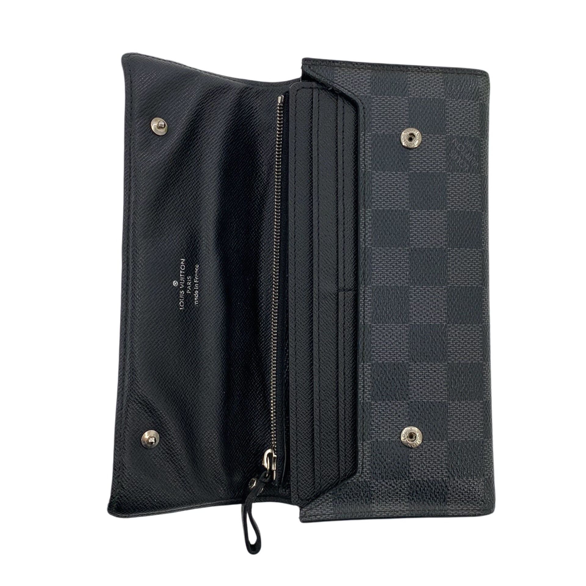 Louis Vuitton Louis Vuitton Damier Graphite Long Wallet ONE SIZE Size ONE SIZE - 6 Thumbnail