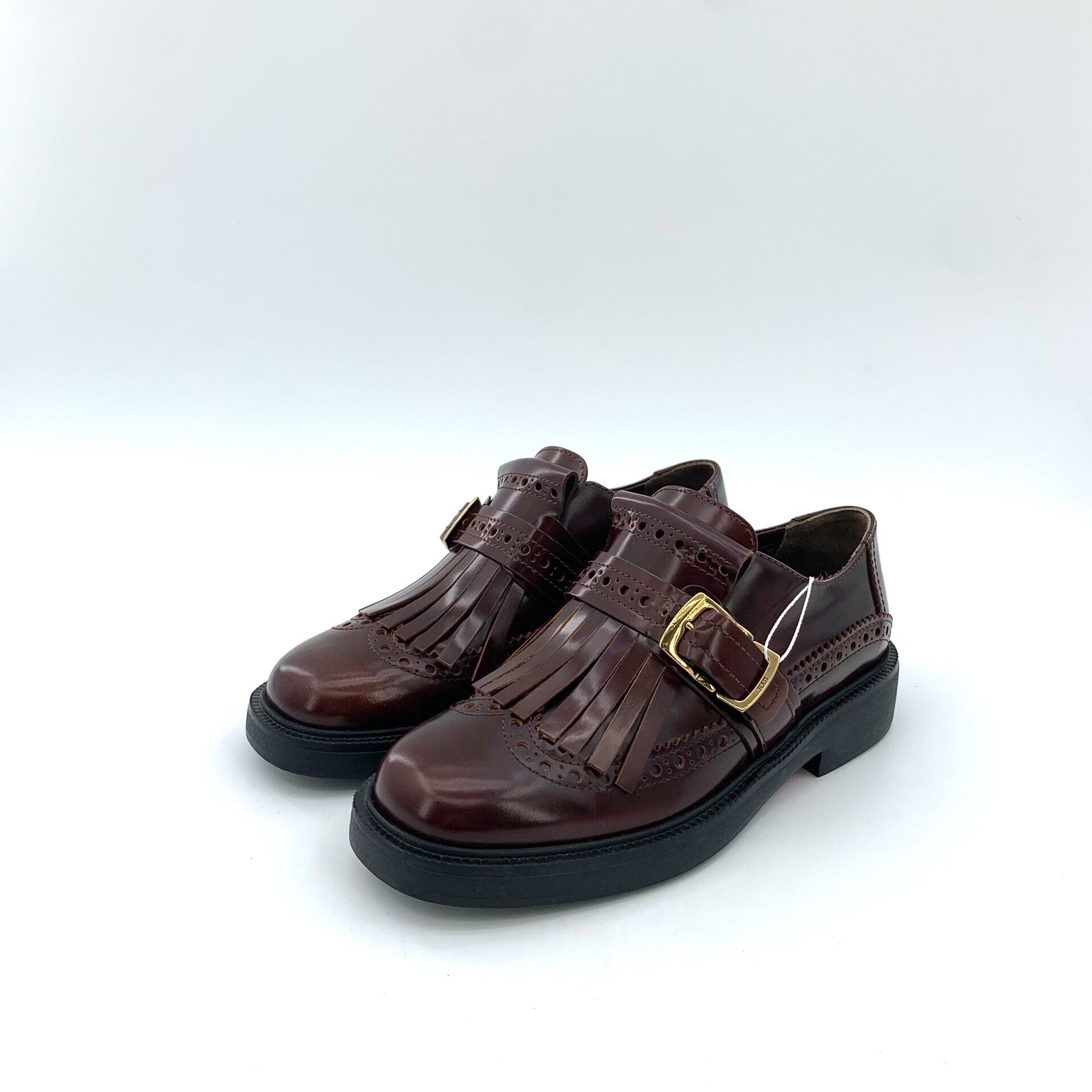 Tod's Tod's Fringe Buckle Brogue Flats Size 37 Size US 7 / IT 37 - 2 Thumbnail