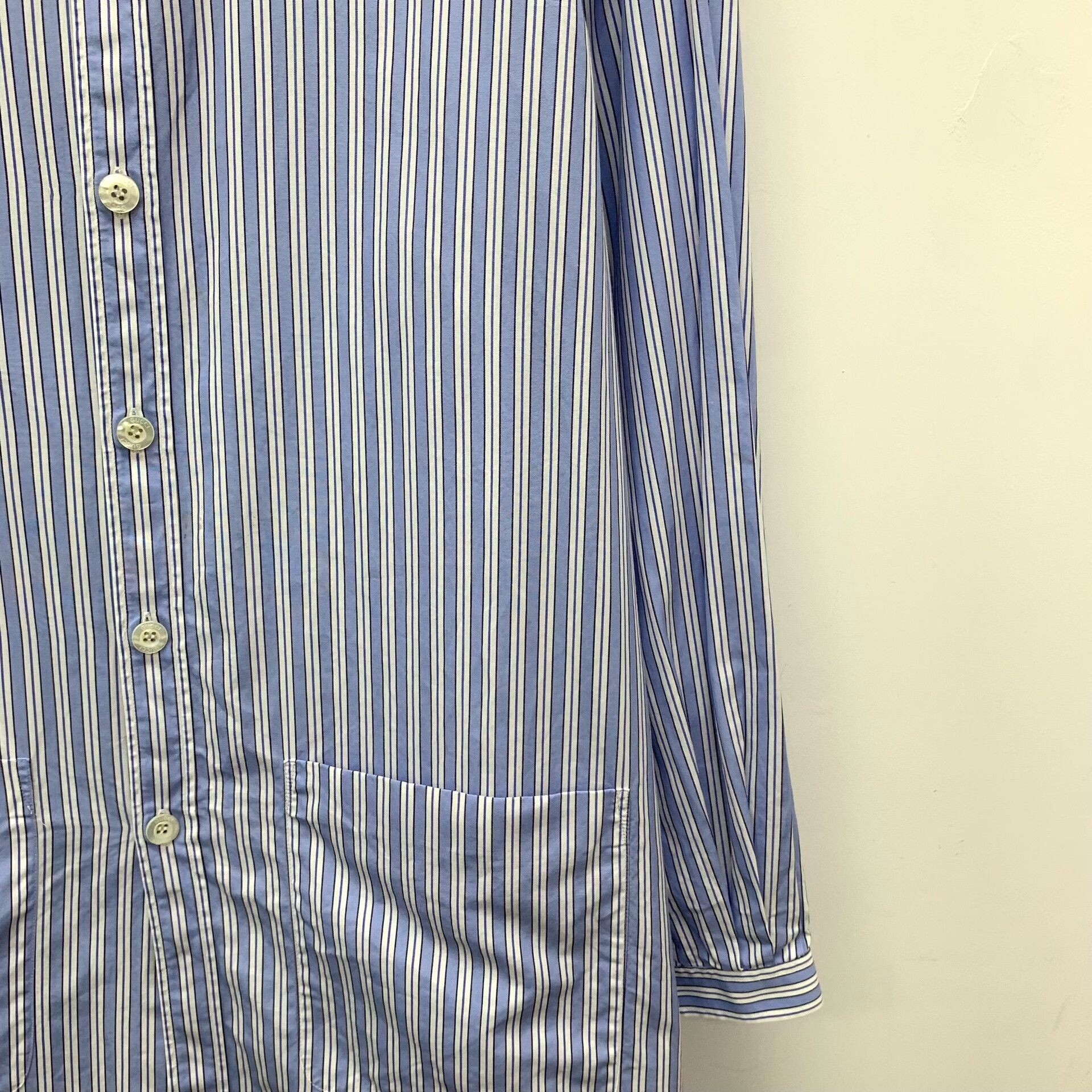 Gucci Gucci Striped Beaded Collar Shirt Dress IT 44 Size M / US 6-8 / IT 42-44 - 5 Thumbnail