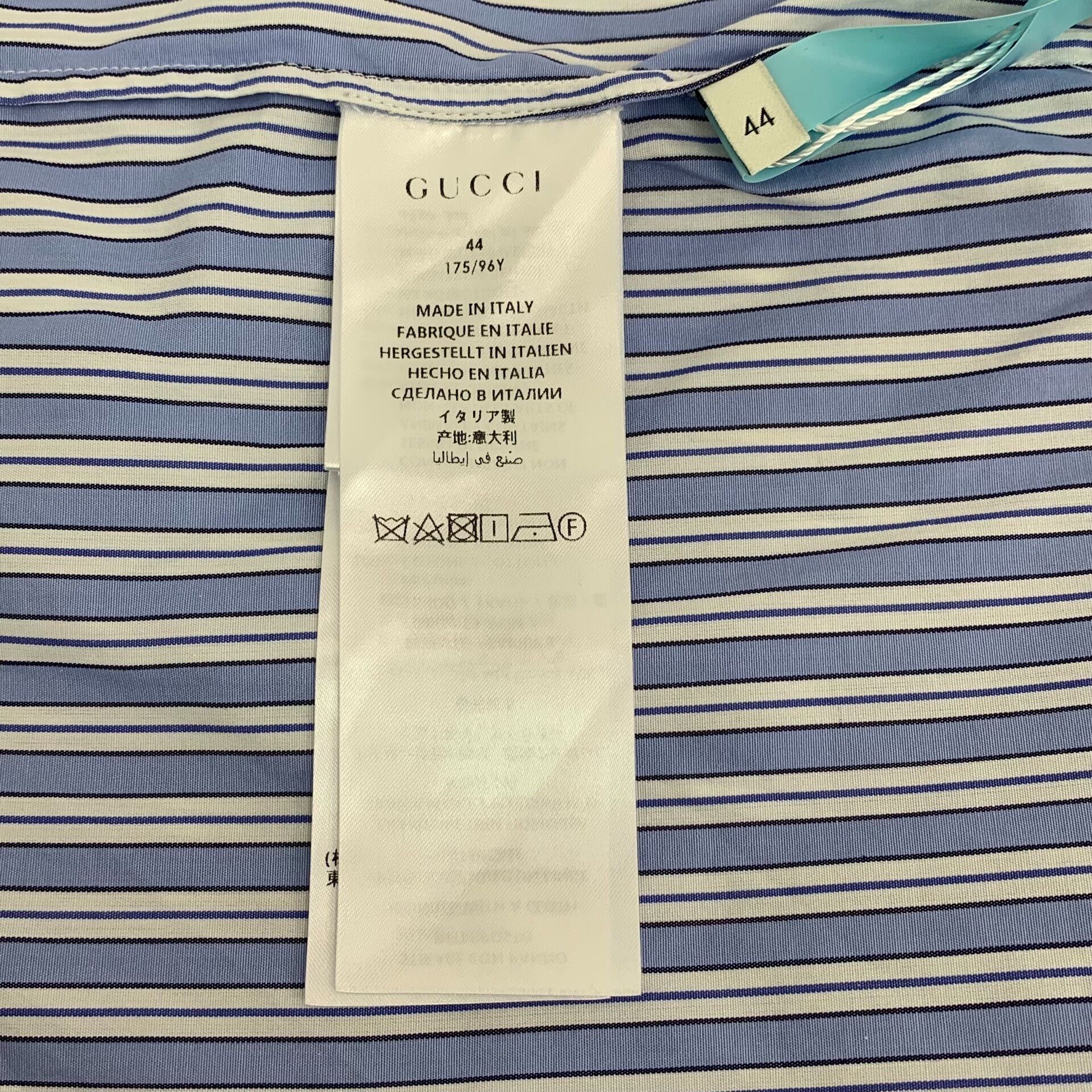 Gucci Gucci Striped Beaded Collar Shirt Dress IT 44 Size M / US 6-8 / IT 42-44 - 9 Thumbnail