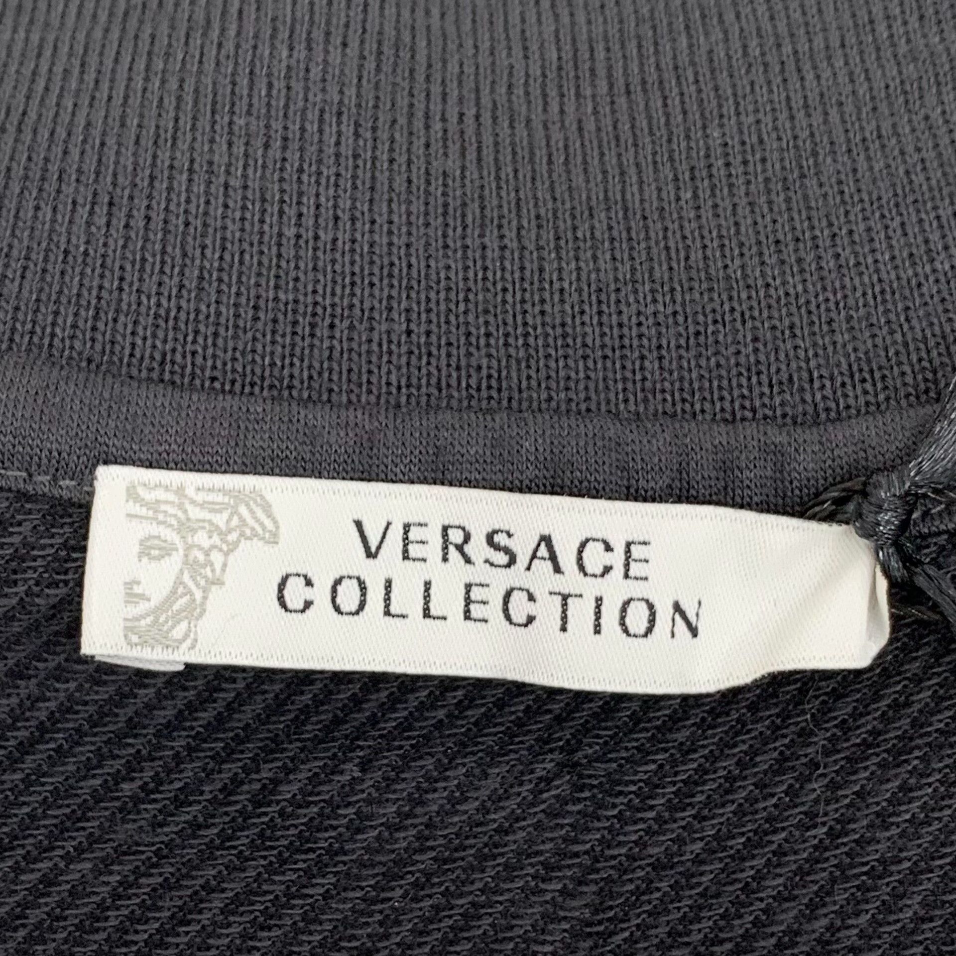 Versace Versace Collection Black Ring Detail Polo Shirt Size M Size US M / EU 48-50 / 2 - 6 Thumbnail