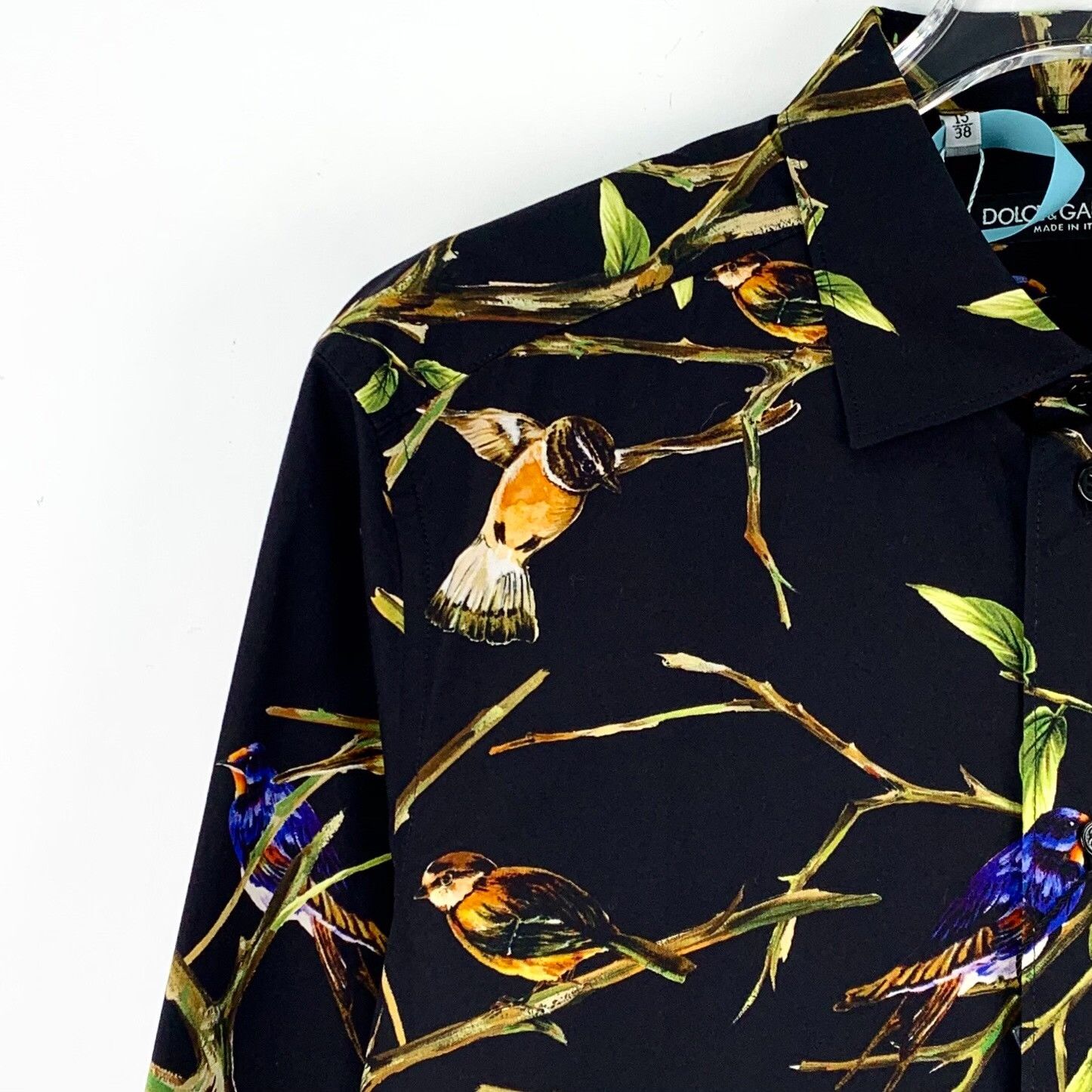 Dolce & Gabbana Dolce & Gabbana Floral Bird Print Shirt 15/38 Size US S / EU 44-46 / 1 - 4 Thumbnail