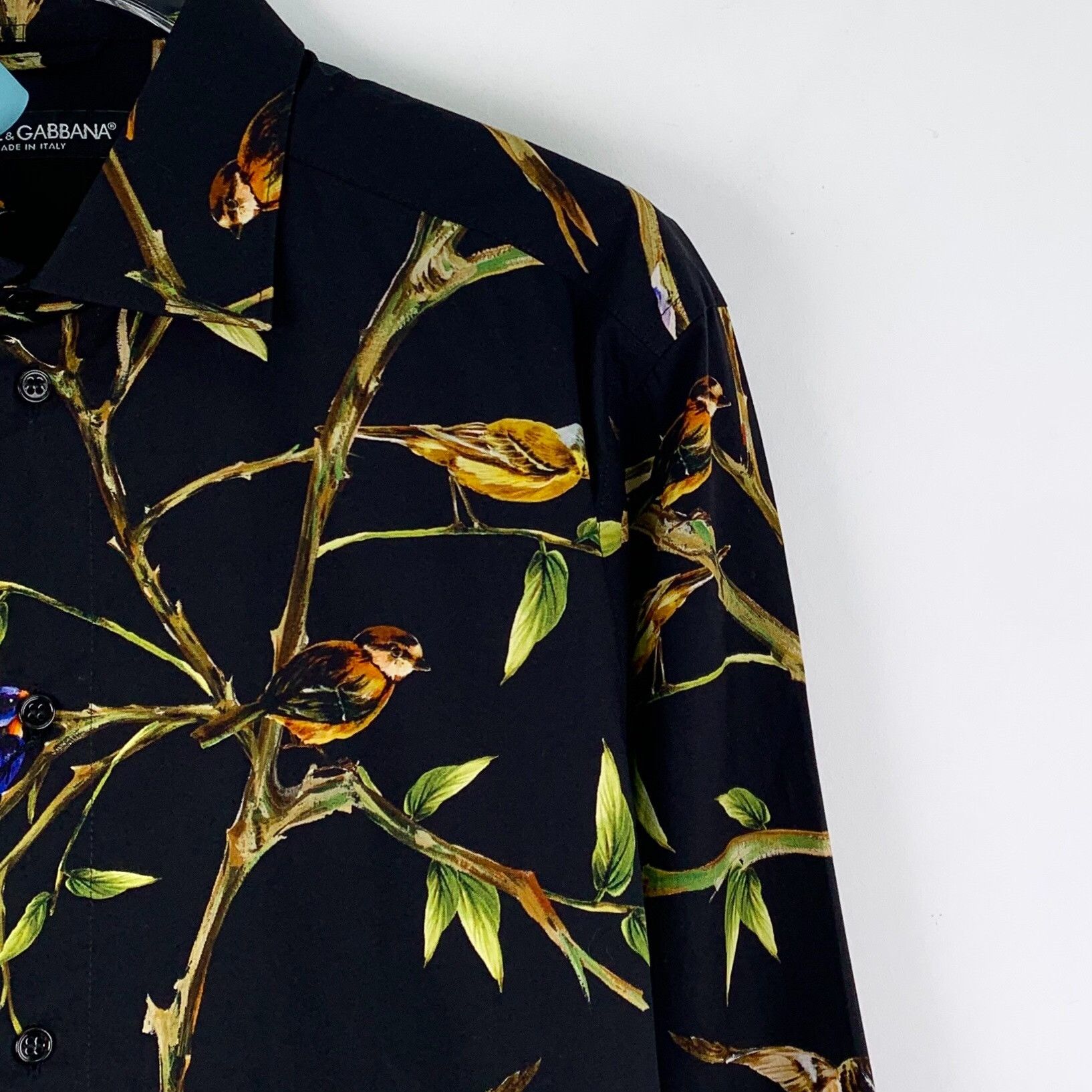Dolce & Gabbana Dolce & Gabbana Bird Print Button Up Shirt 38 Size US S / EU 44-46 / 1 - 4 Thumbnail
