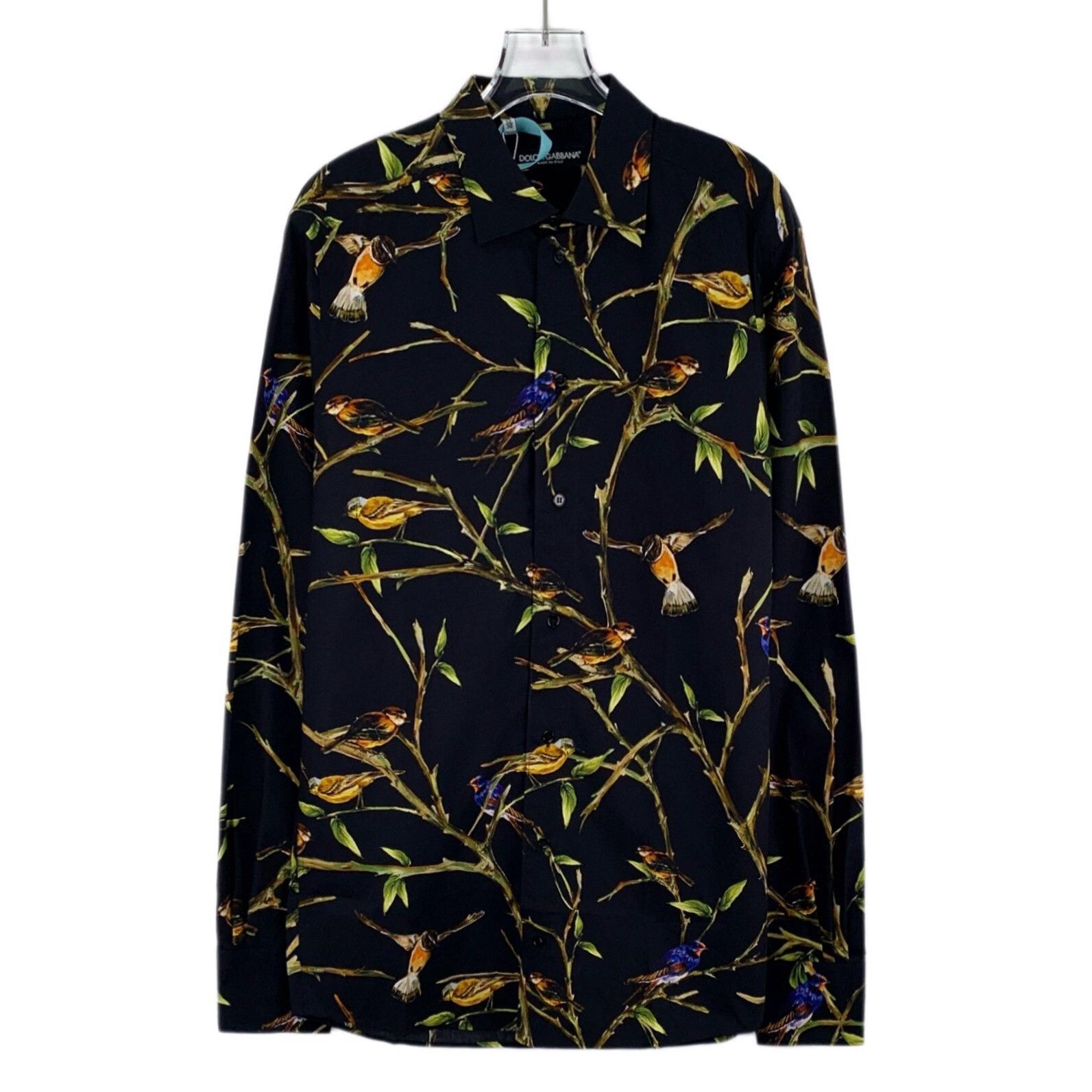 Dolce & Gabbana Dolce & Gabbana Bird Print Cotton Shirt 38 Size US S / EU 44-46 / 1 - 2 Thumbnail