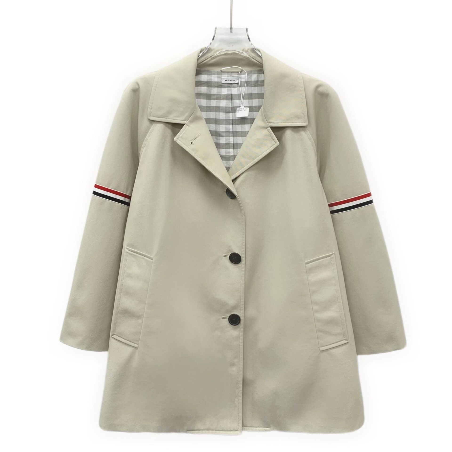 Thom Browne Thom Browne Striped Arm Trench Coat 40 Size US XXS / EU 40 - 2 Thumbnail