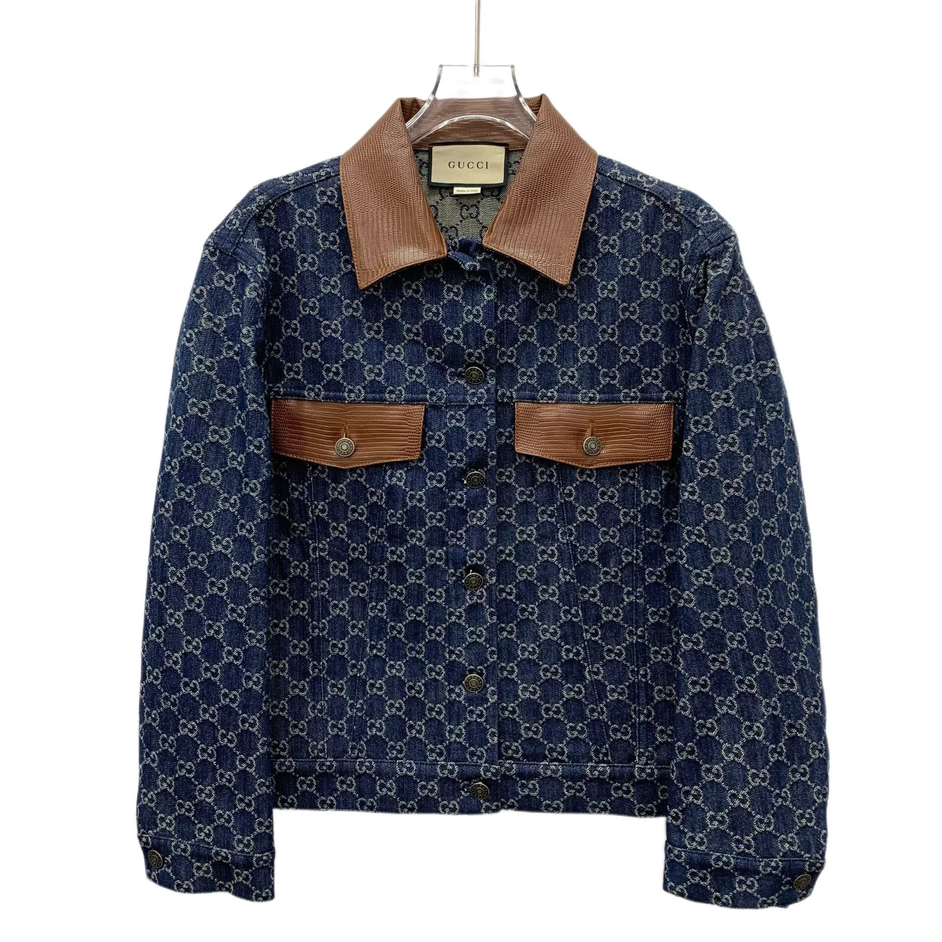 Gucci Gucci Logo Jacquard Denim Jacket Size 38 Size XS / US 0-2 / IT 36-38 - 2 Thumbnail