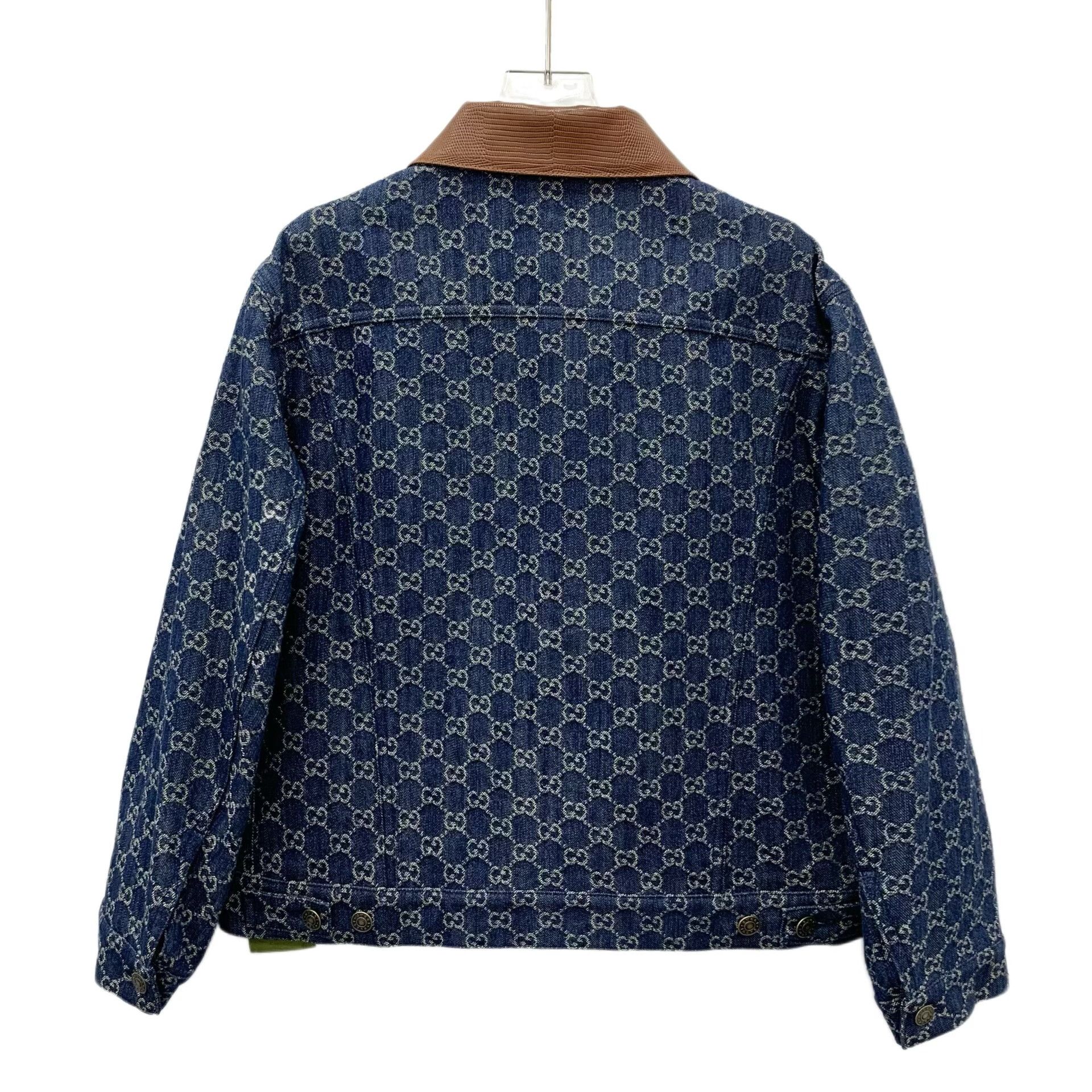 Gucci Gucci Logo Jacquard Denim Jacket Size 38 Size XS / US 0-2 / IT 36-38 - 3 Thumbnail