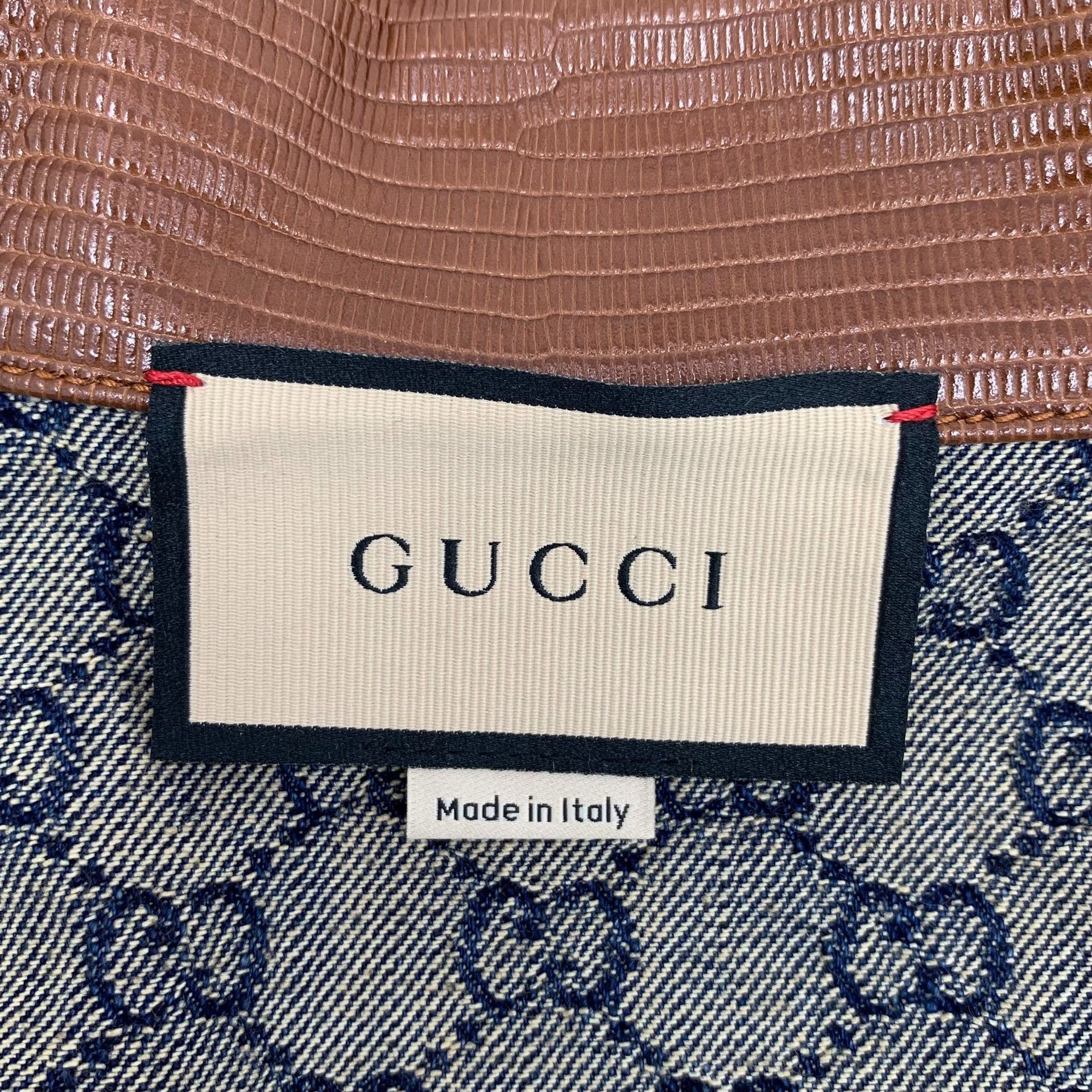 Gucci Gucci Logo Jacquard Denim Jacket Size 38 Size XS / US 0-2 / IT 36-38 - 6 Thumbnail
