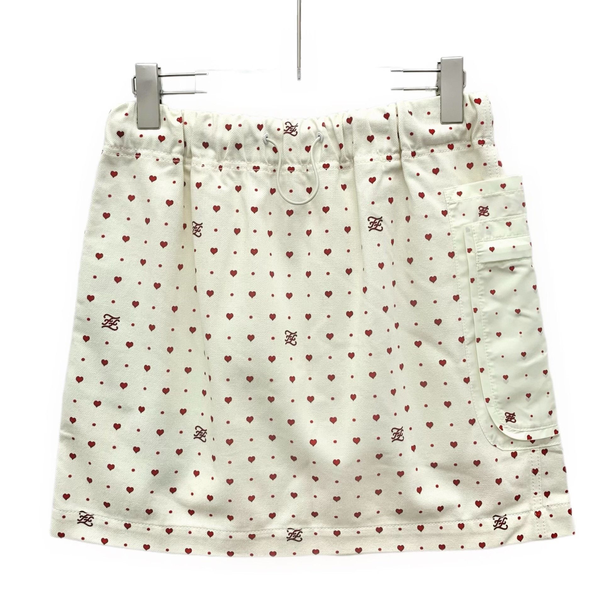 Fendi Fendi Heart Print Cotton Mini Skirt Size 42 Size 28" / US 6 / IT 42 - 3 Thumbnail
