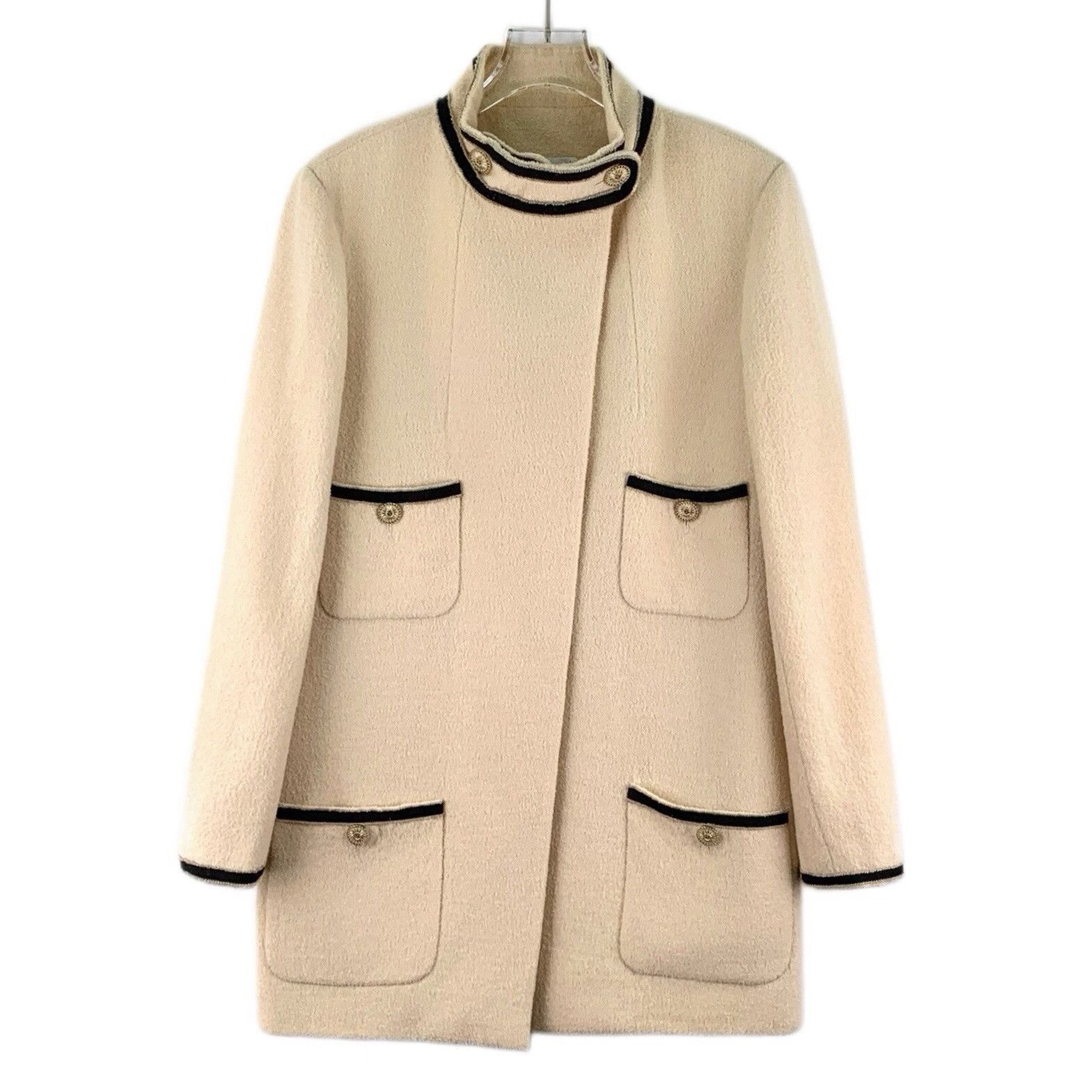 Chanel Chanel Beige Wool Multi-Pocket Coat 38 Size S / US 4 / IT 40 - 2 Thumbnail