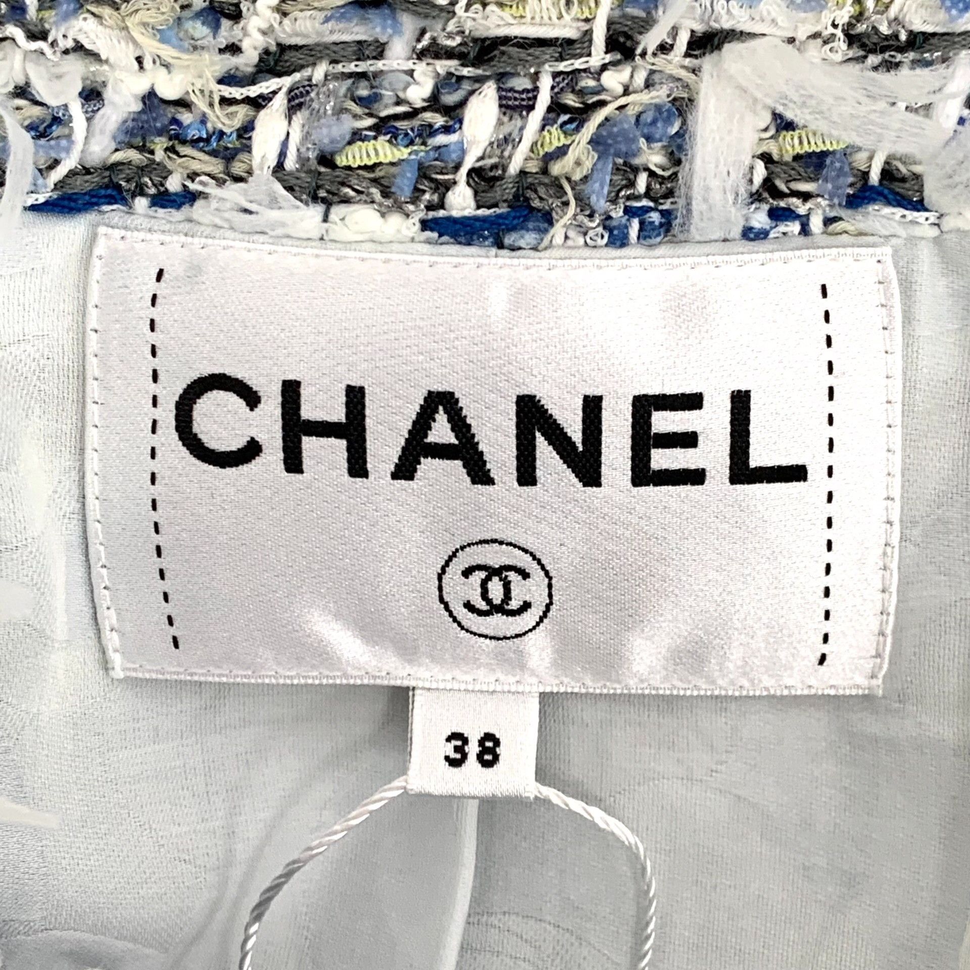Chanel Chanel Blue Fringe Tweed Jacket Size 38 Size S / US 4 / IT 40 - 6 Thumbnail