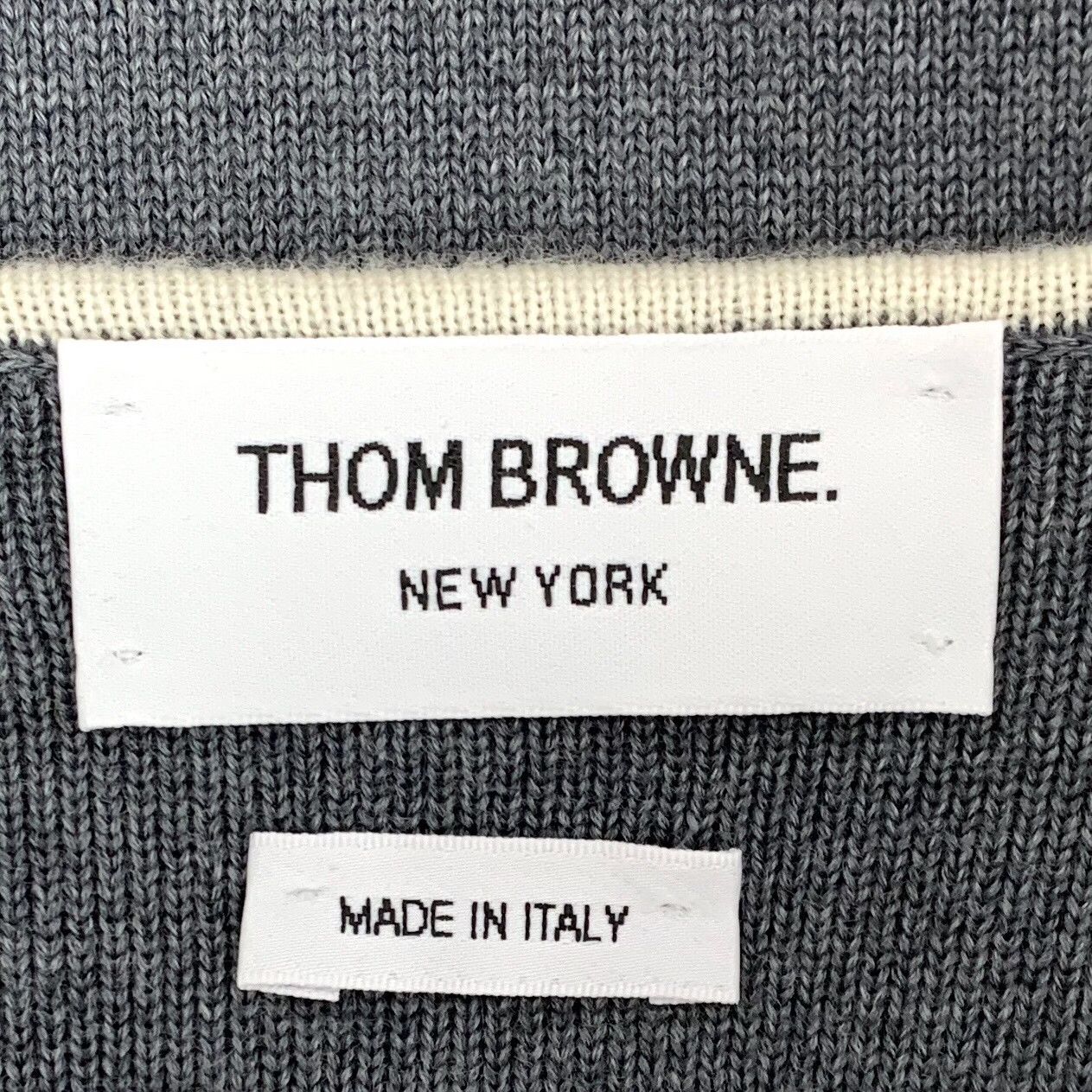 Thom Browne Thom Browne Wool Knit V-Neck Jacket Size 42 Size US XS / EU 42 / 0 - 6 Thumbnail