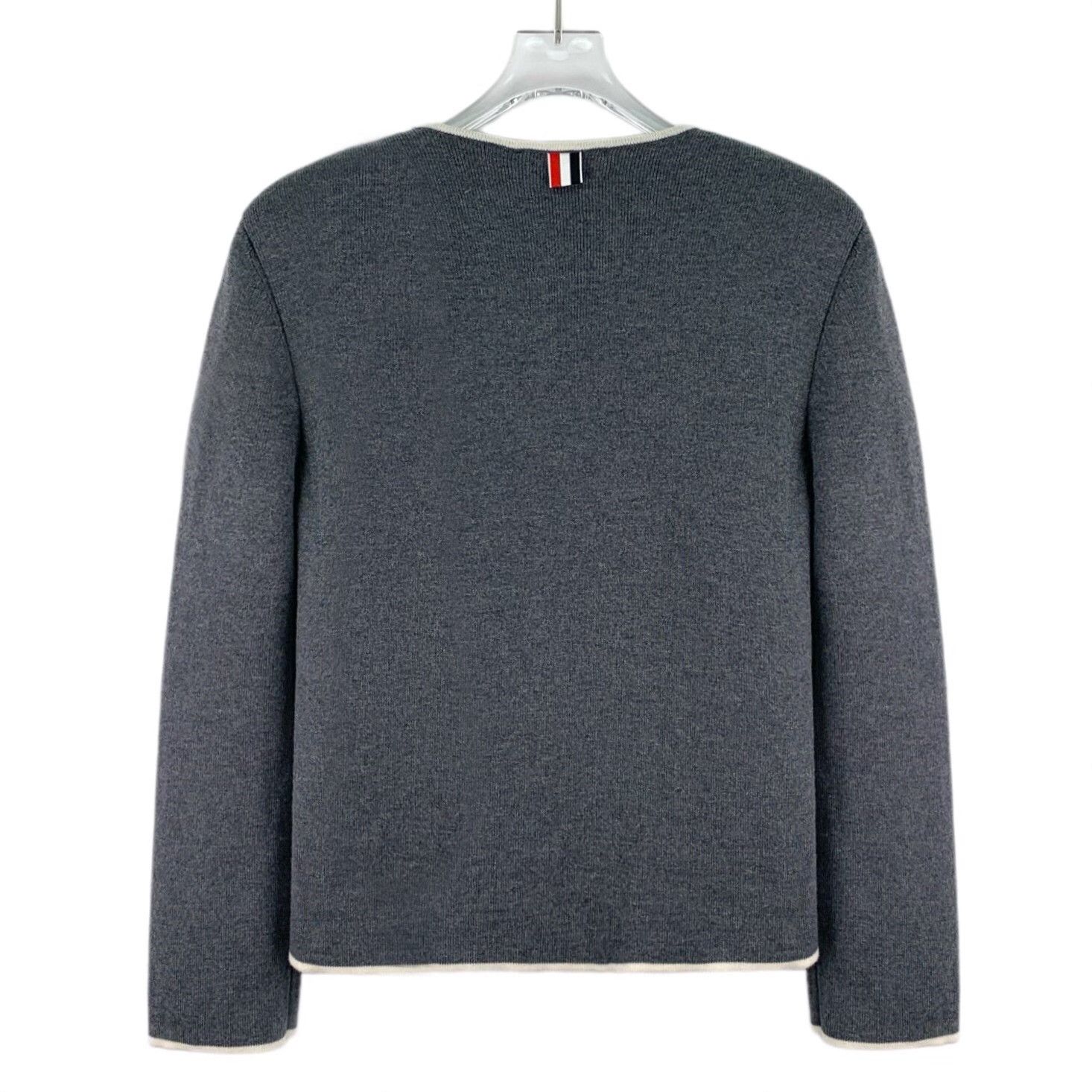 Thom Browne Thom Browne Wool Knit V-Neck Jacket Size 42 Size US XS / EU 42 / 0 - 3 Thumbnail