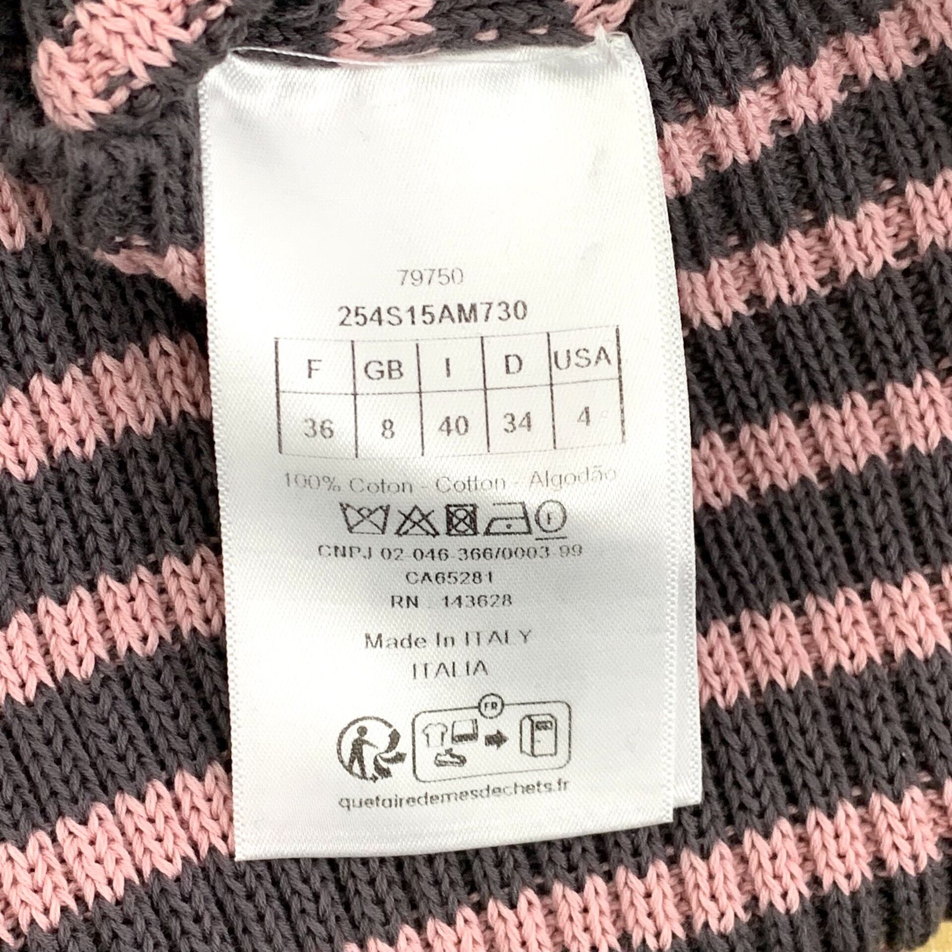 Dior Dior Striped Logo Intarsia Knit Sweater FR 36 Size XS / US 0-2 / IT 36-38 - 8 Thumbnail
