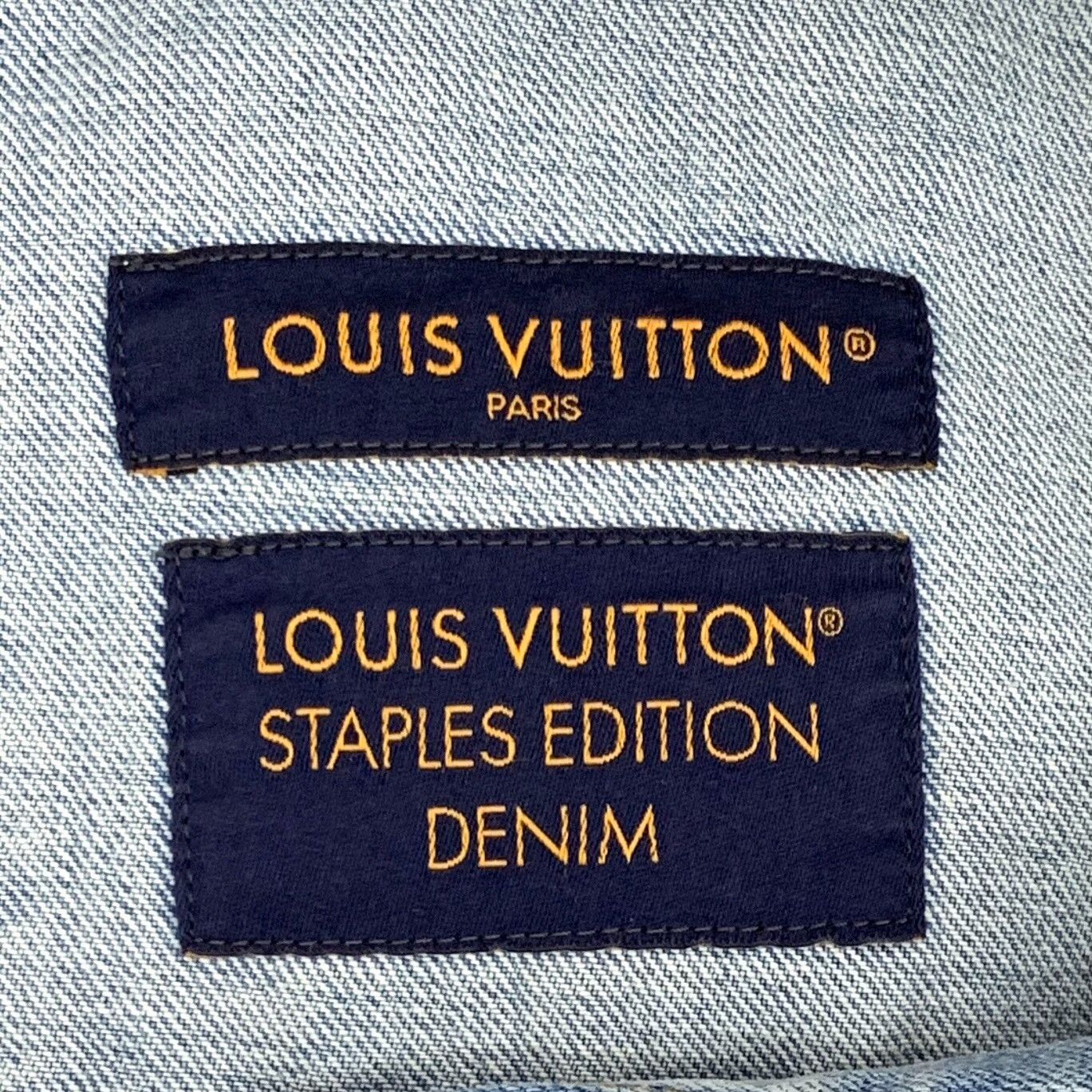 Louis Vuitton Louis Vuitton Logo Embroidered Denim Shirt L Size US L / EU 52-54 / 3 - 7 Thumbnail