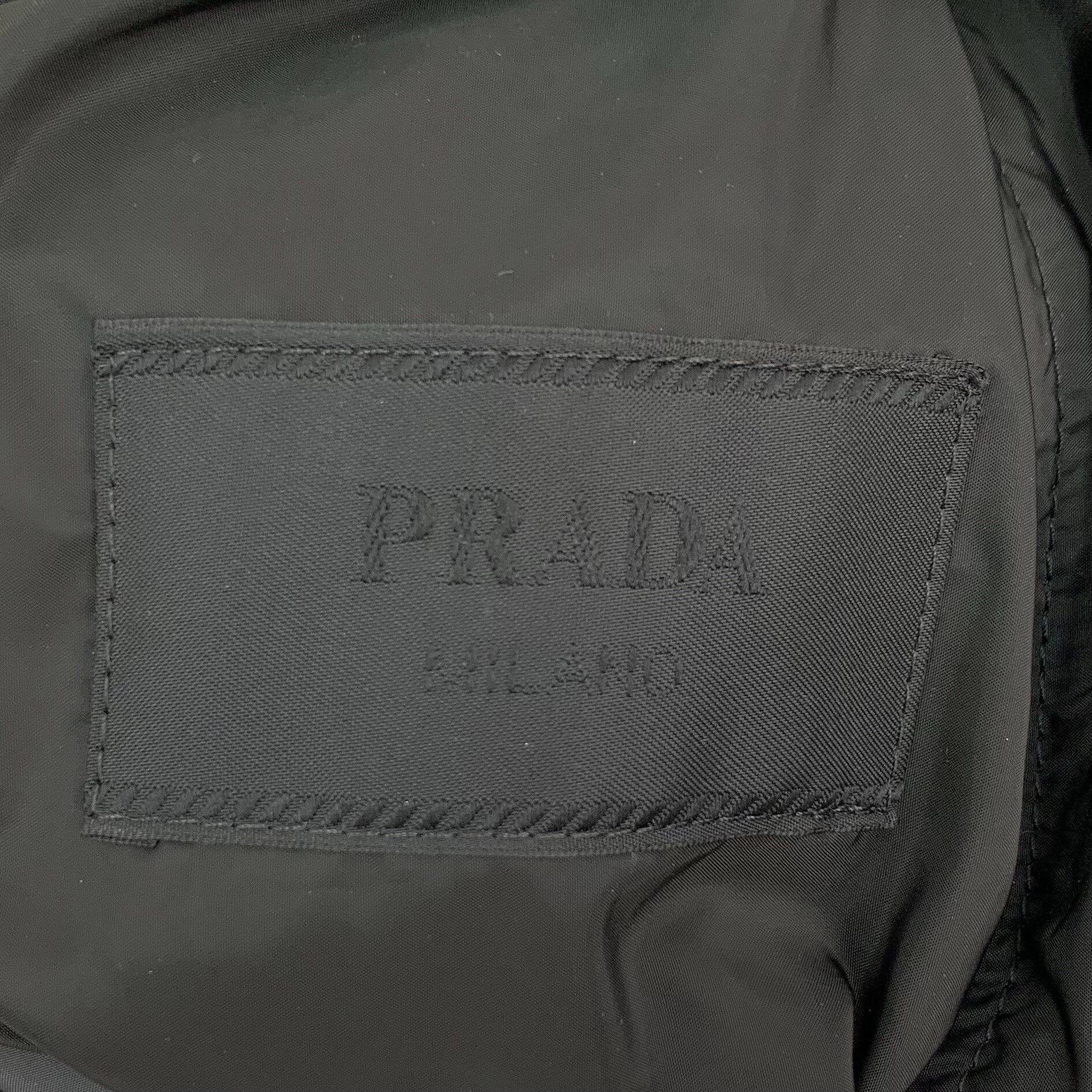 Prada Prada Black Triangle Logo Reversible Jacket Size 52 Size US L / EU 52-54 / 3 - 7 Thumbnail