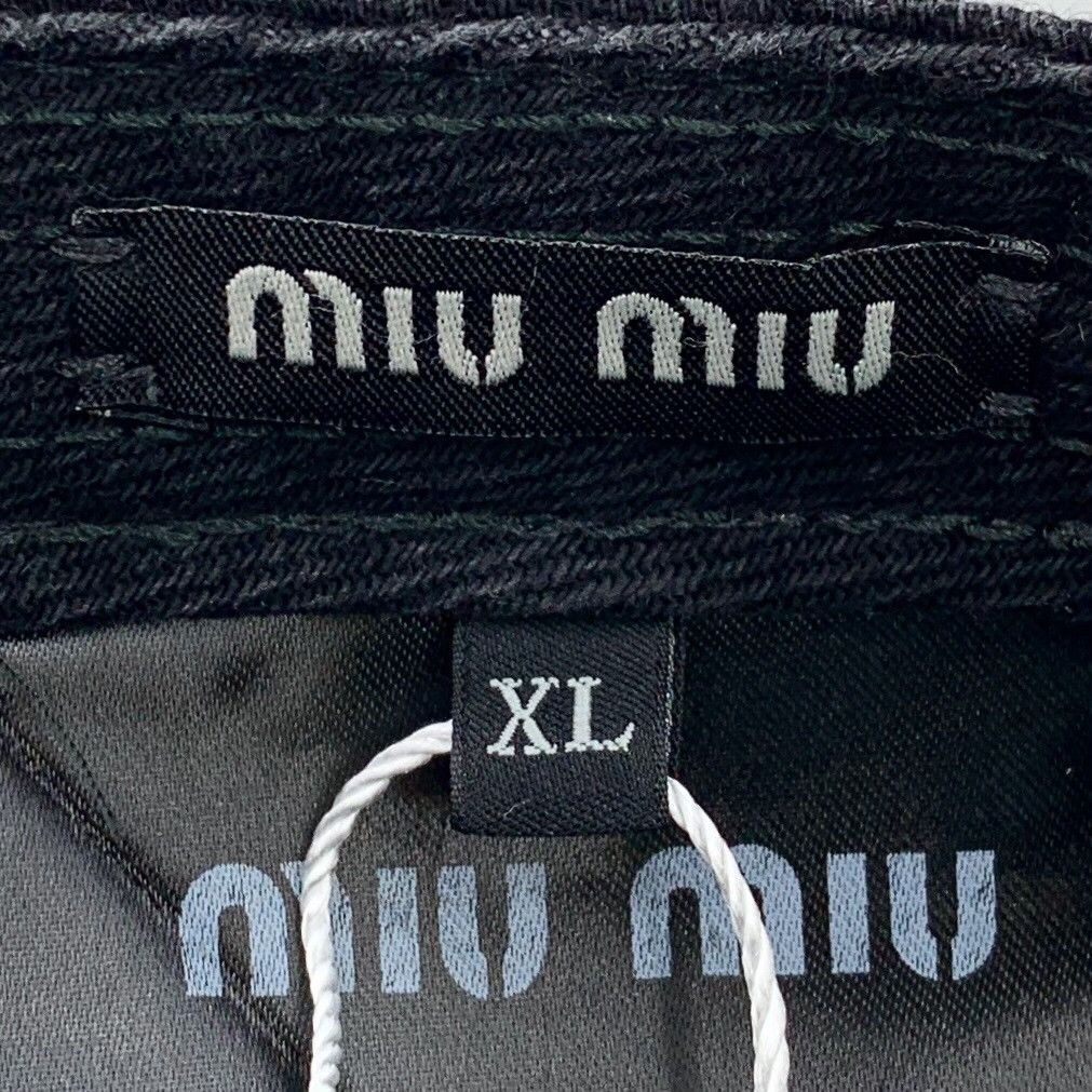Miu Miu Miu Miu Logo Embroidered Cotton Baseball Cap XL Size ONE SIZE - 8 Thumbnail