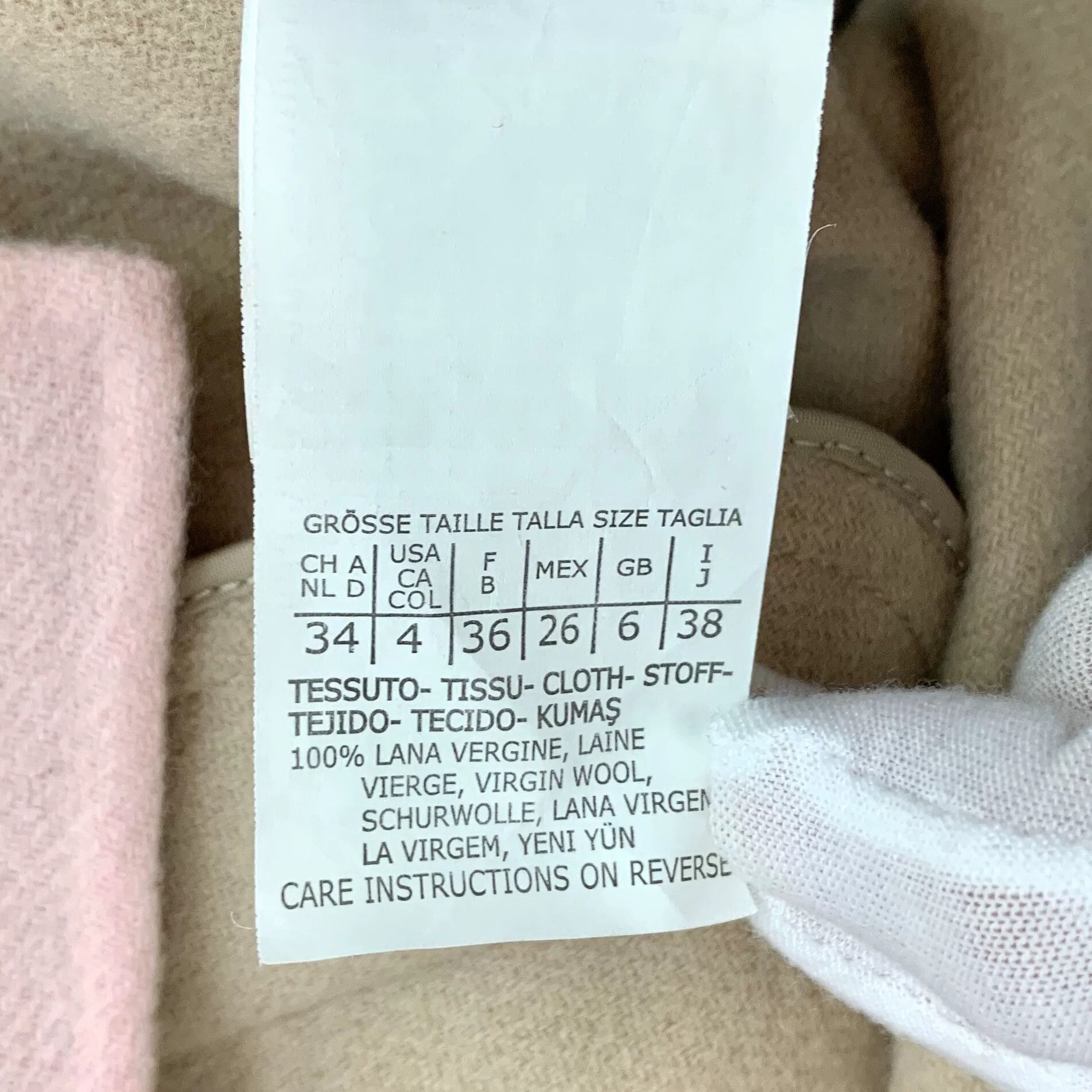Max Mara MaxMara Pink Virgin Wool Single Breasted Coat IT 38 Size XS / US 0-2 / IT 36-38 - 7 Thumbnail