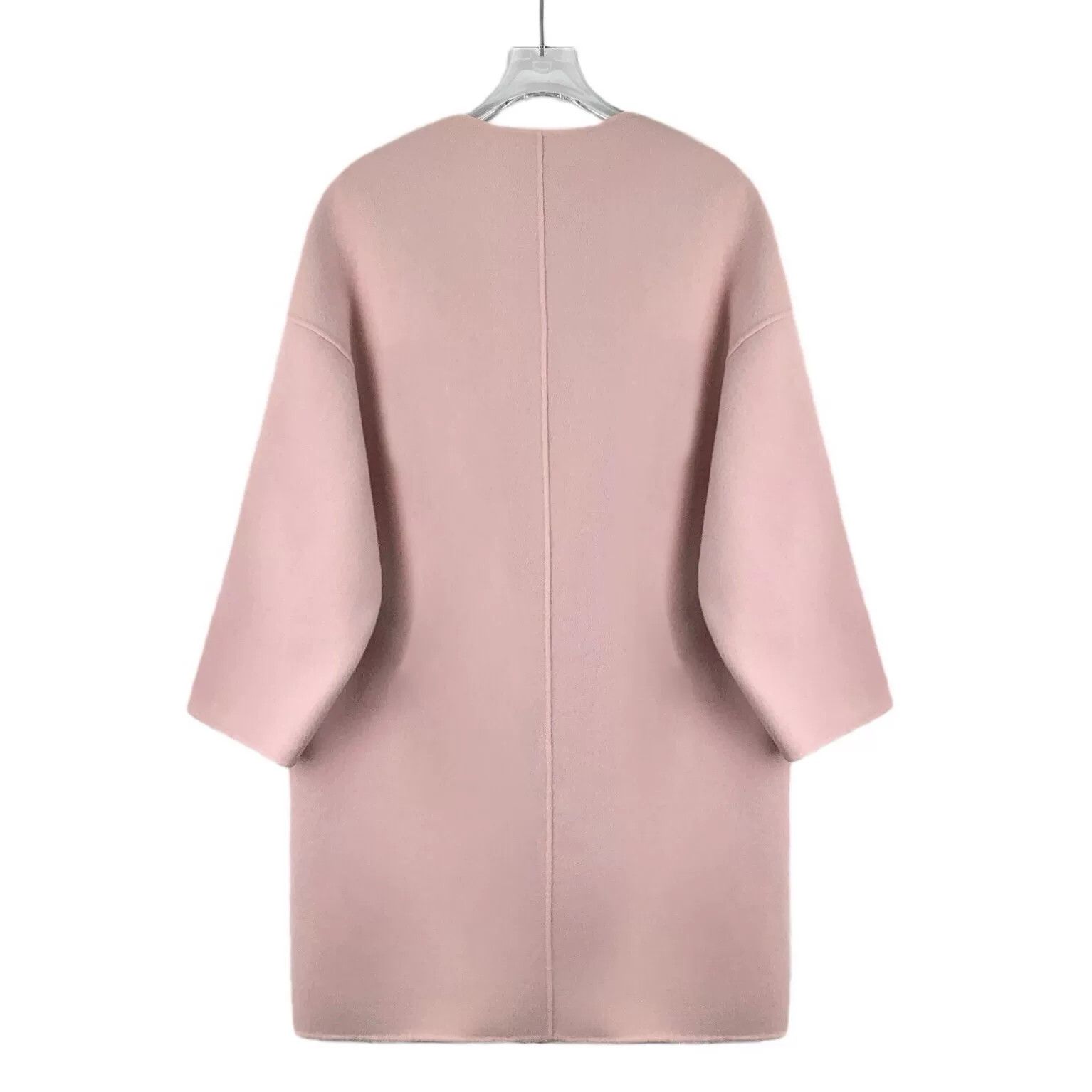 Max Mara MaxMara Pink Virgin Wool Single Breasted Coat IT 38 Size XS / US 0-2 / IT 36-38 - 3 Thumbnail
