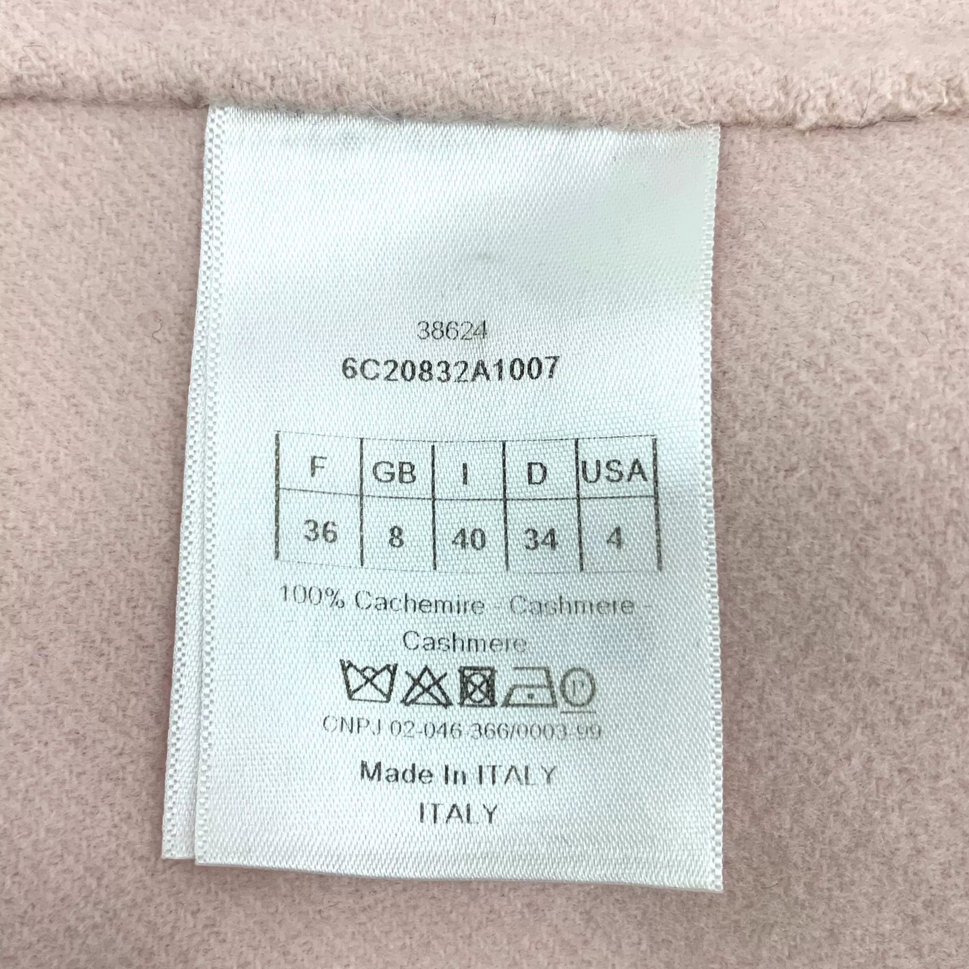 Dior Dior Pink Cashmere Coat FR 36 Size XS / US 0-2 / IT 36-38 - 8 Thumbnail